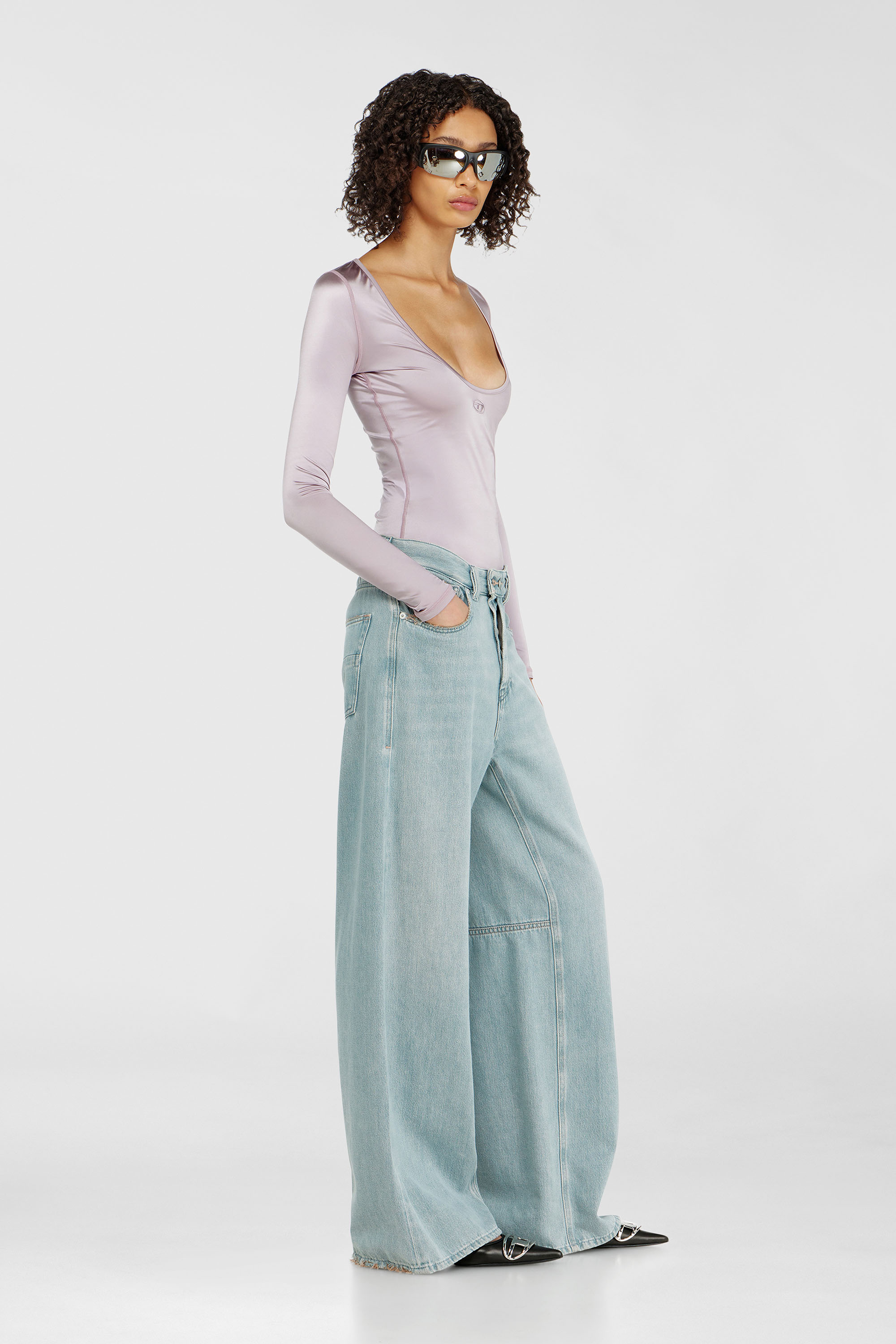 Diesel - Woman's Relaxed Jeans 1996 D-Sire 09P84, Light Blue - 2