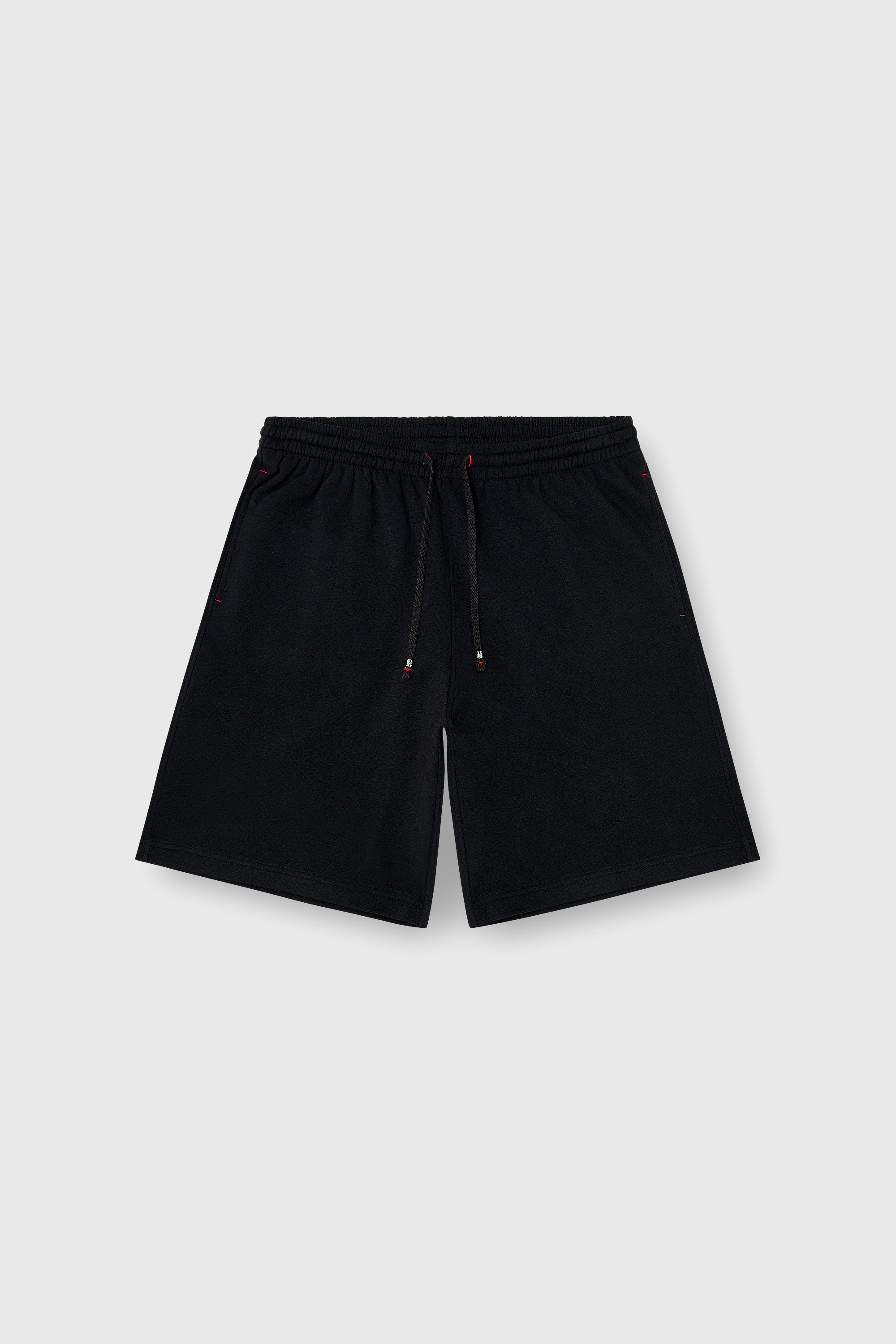 Diesel - LUCAS-D-CORE, Man's Sweat shorts in peached cotton blend in Black - 4