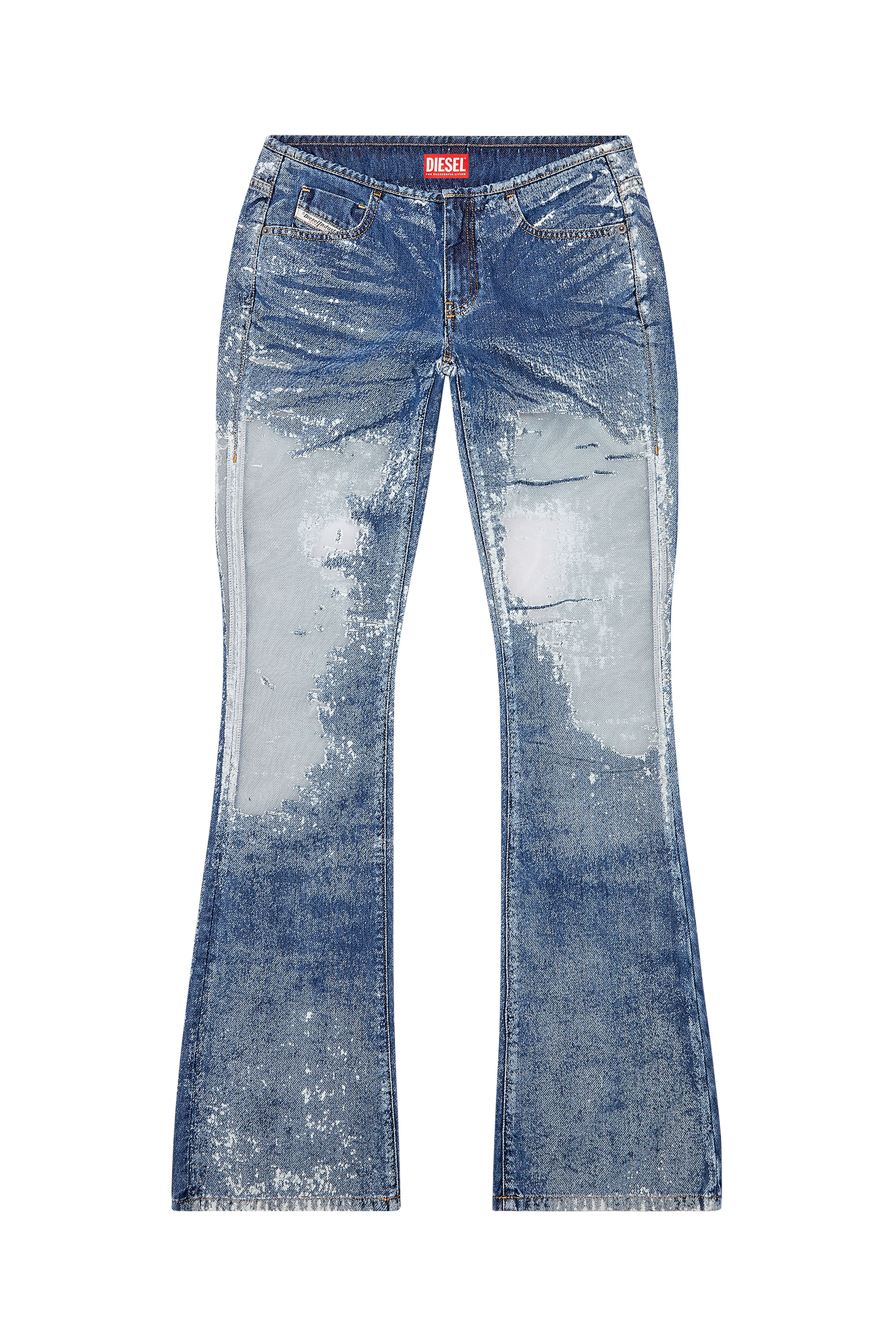 Bootcut and Flare Jeans D-Shark 068JH, Medium blue - Jeans