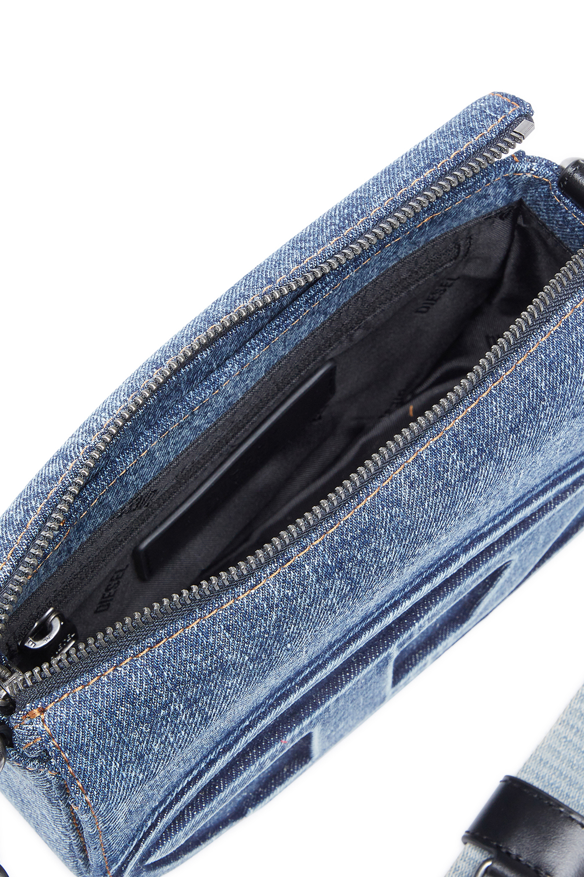 Diesel - 1DR CAMERA BAG, Unisex's 1DR Camera Bag-Camera bag in solarised denim in Blue - 5