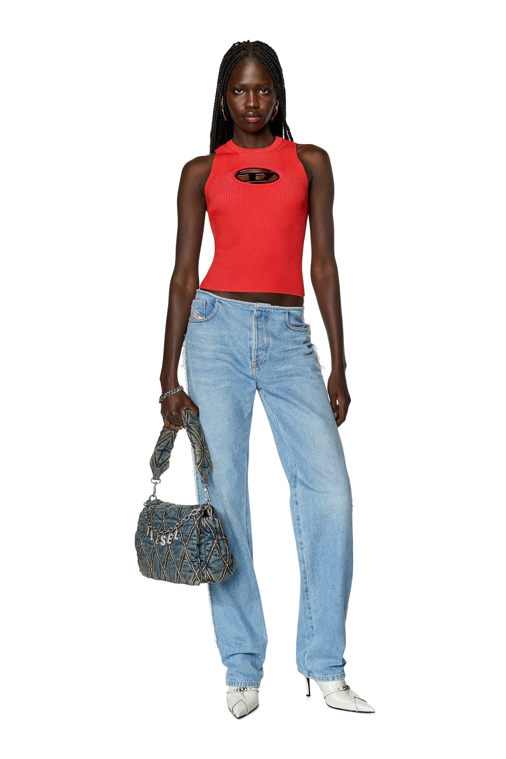 Diesel - Straight Jeans D-Ark 0HLAC, Light Blue - Image 4