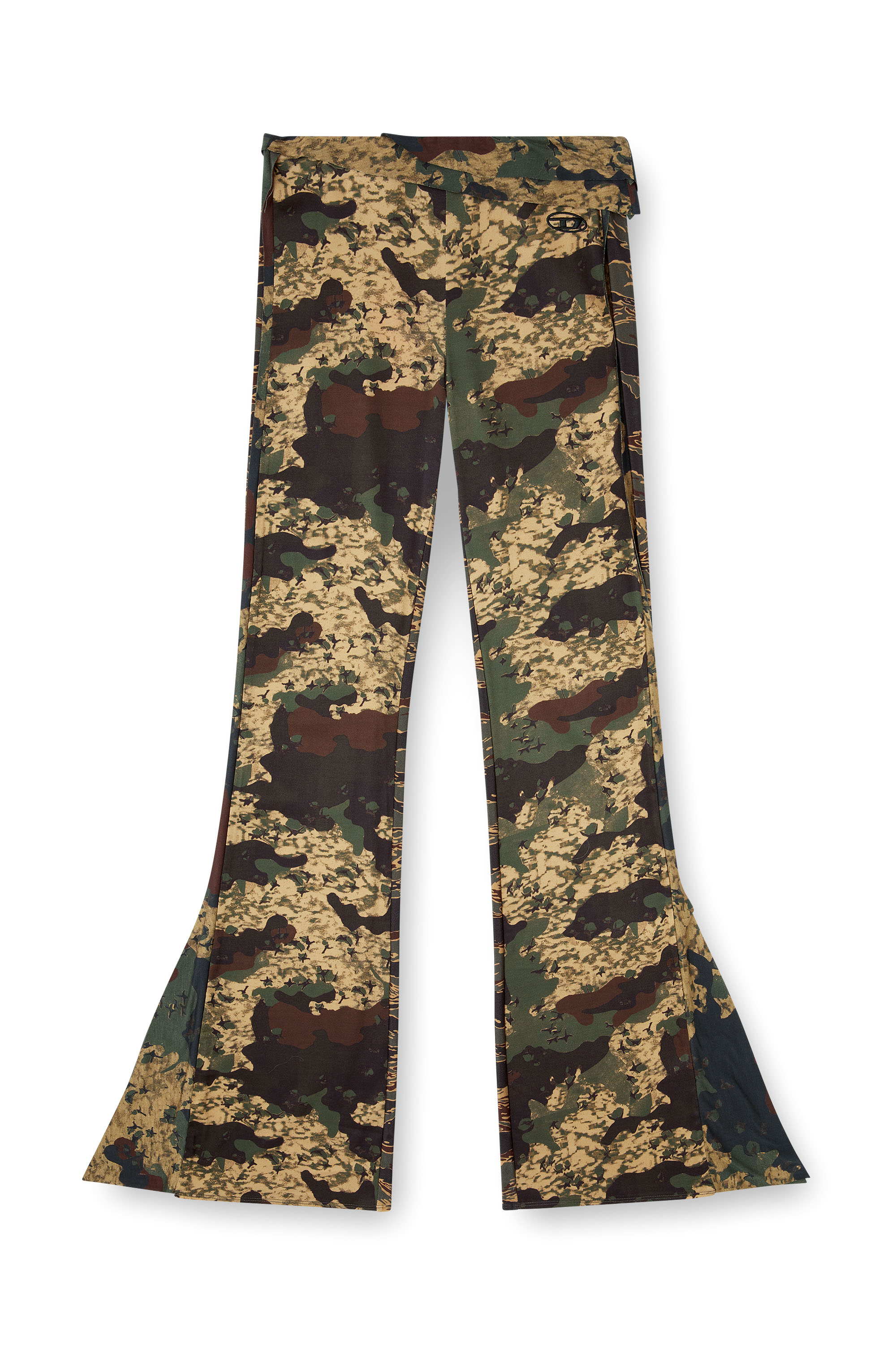 P-AFFAL, Military Green Diesel - P-AFFAL, Woman's Jazz pants with mixed camo prints in Military Green - 2