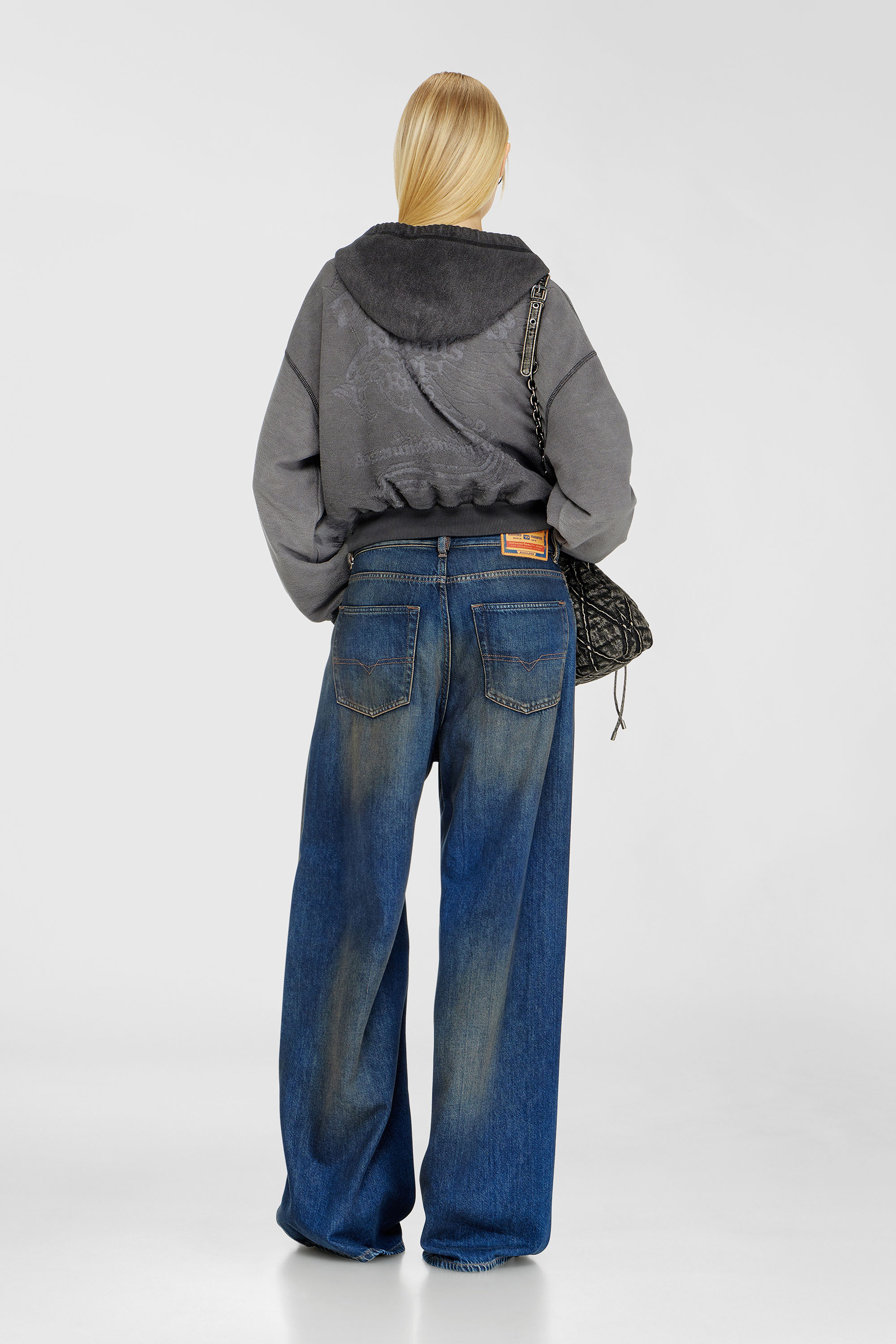 Diesel - Woman's Relaxed Jeans 1996 D-Sire 09P47, Dark Blue - 3