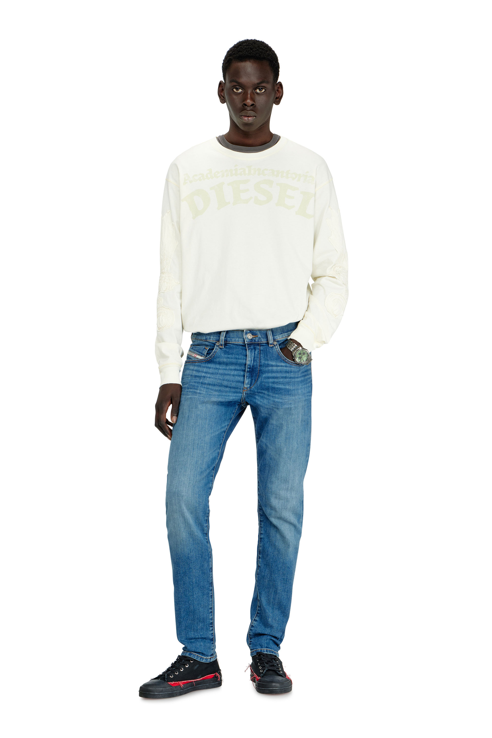 Diesel - Man's Slim Jeans 2019 D-Strukt 0KIAL, Light Blue - 1