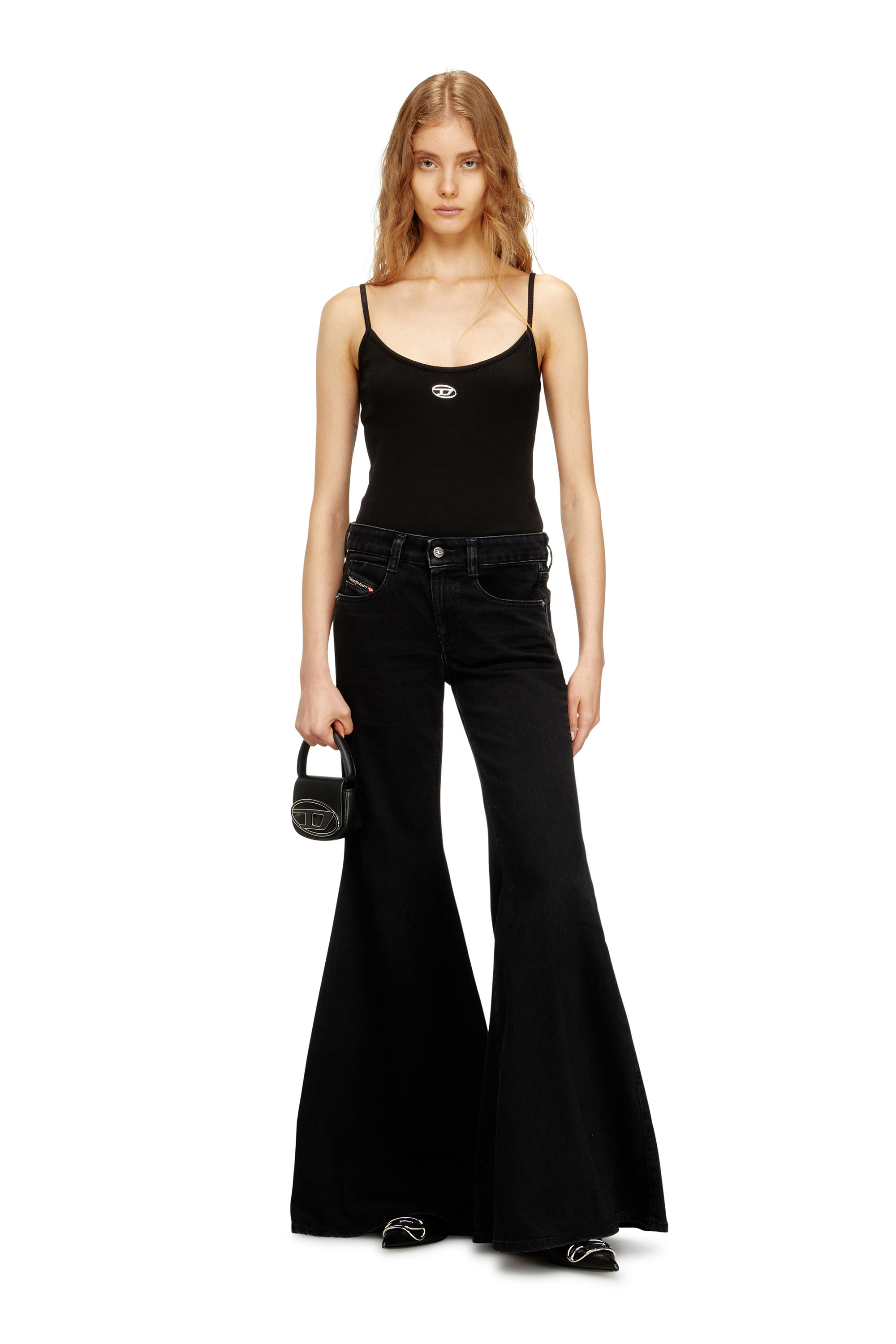 Diesel - 1DR XS, Woman's 1DR XS-Iconic mini bag with D logo plaque in Black - 3