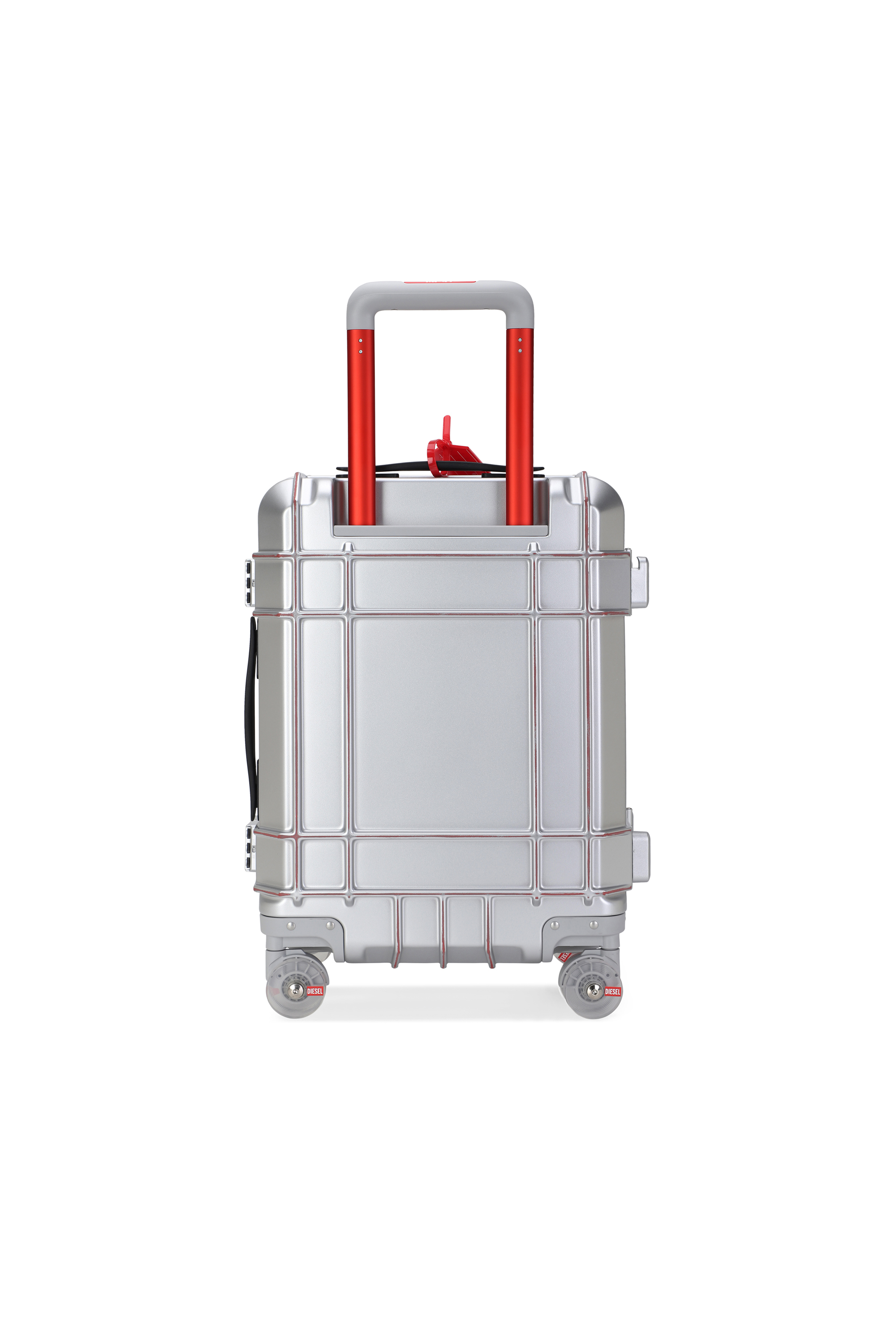 Diesel - DIESEL PC STRONG IMAGE TROLLEY- DSL003, Unisex's Rugged suitcase size S in Silver - 2