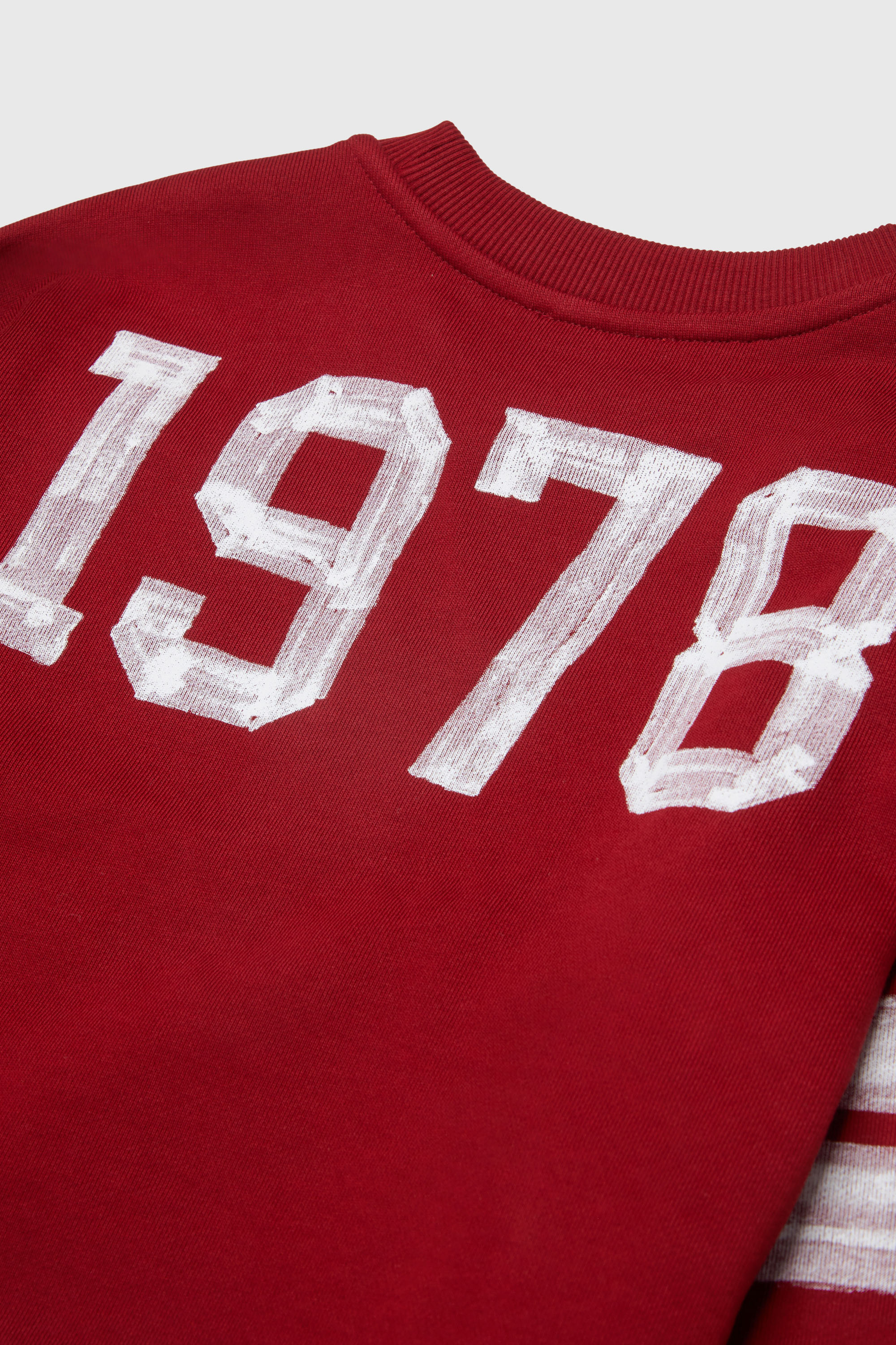 Diesel - SBAND OVER, Man's Sweatshirt with collegiate-style logo prints in Red - 4
