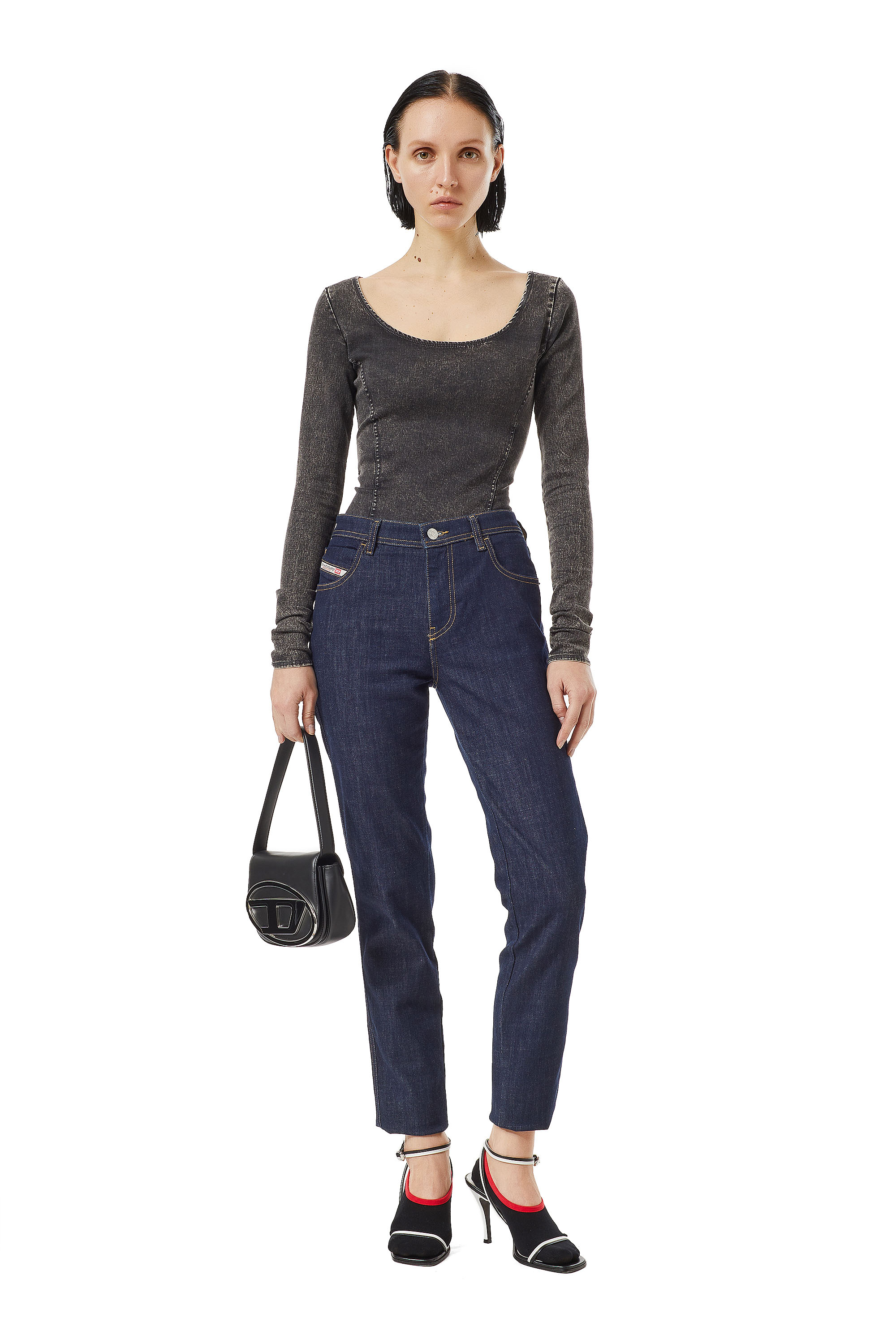 Diesel - 2015 Babhila Z9C17 Skinny Jeans, Dark Blue - Image 5