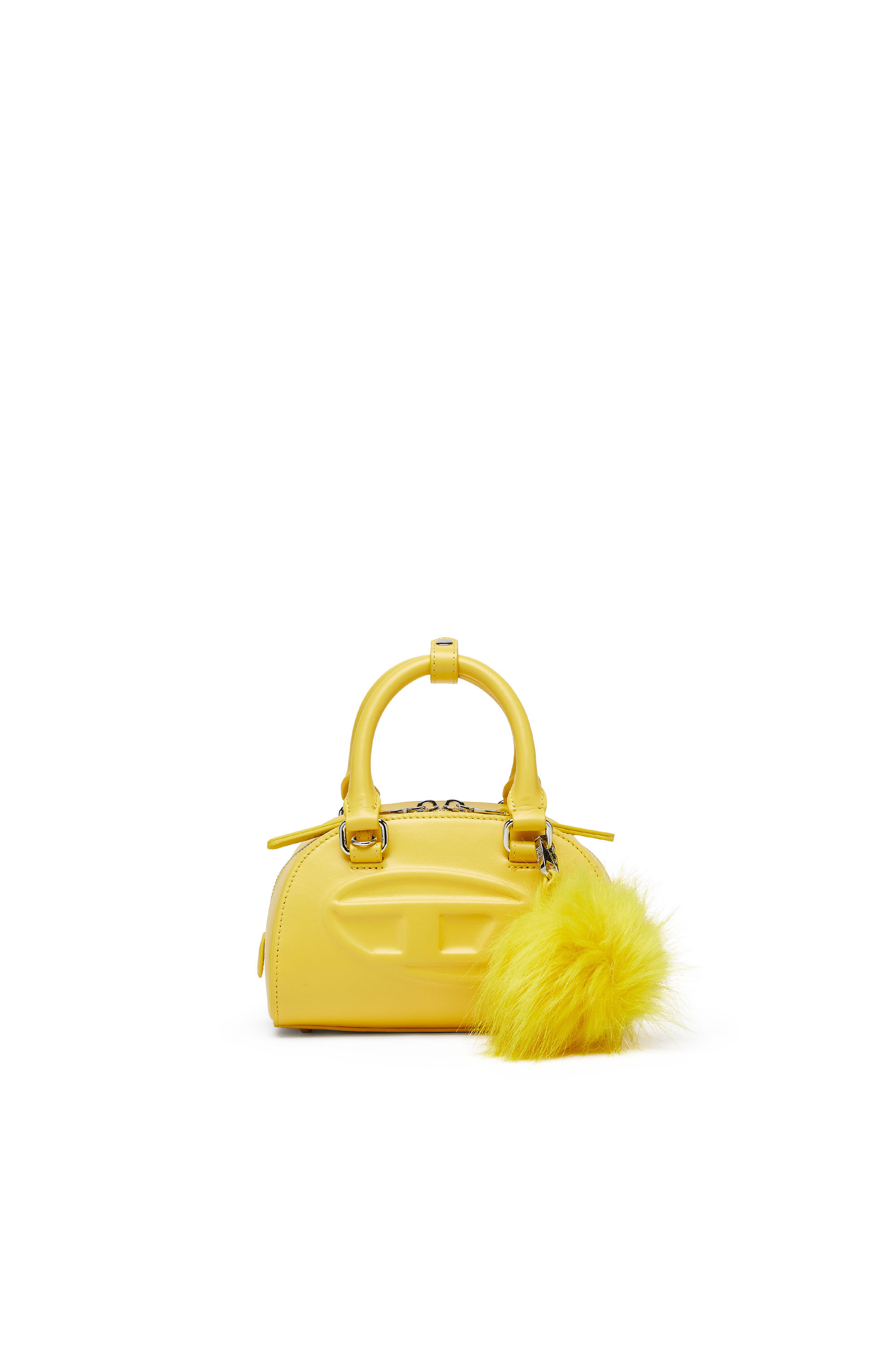 Diesel - 1DR DOME CROSSBODY, Woman's 1DR Dome-Mini bowling bag in nappa leather in Yellow - 1