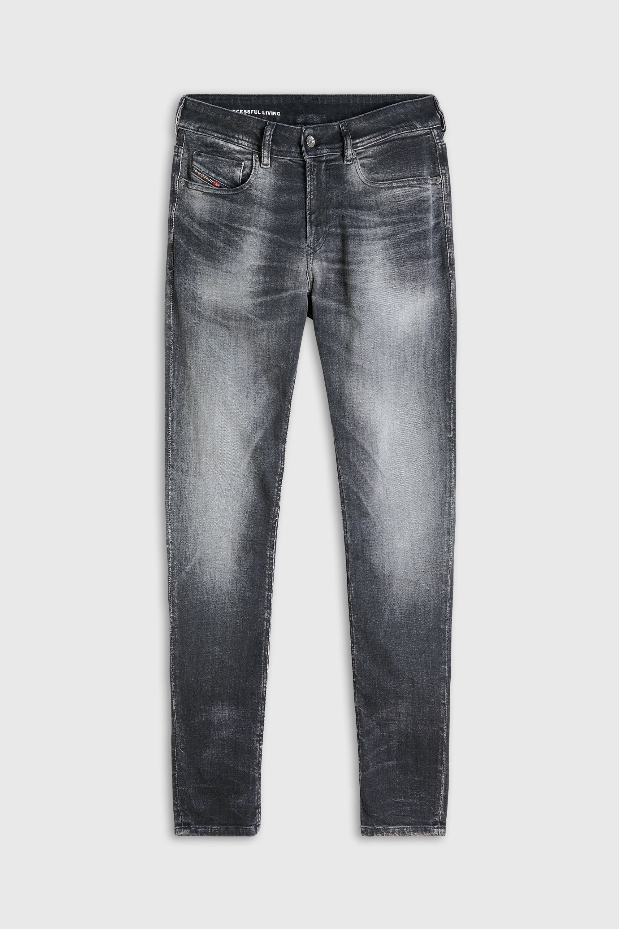 Diesel - Man's Skinny Jeans 1979 Sleenker 09R08, Black/Dark grey - 6