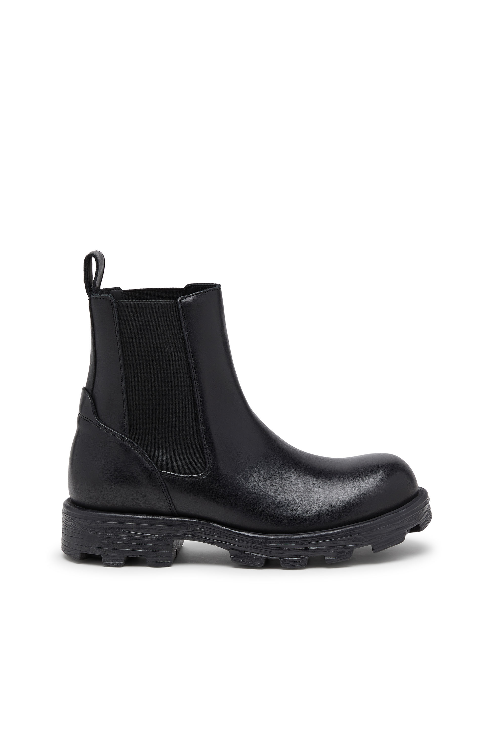 Diesel - D-HAMMER CH, Man's D-Hammer-Chelsea boots in leather in Black - 1