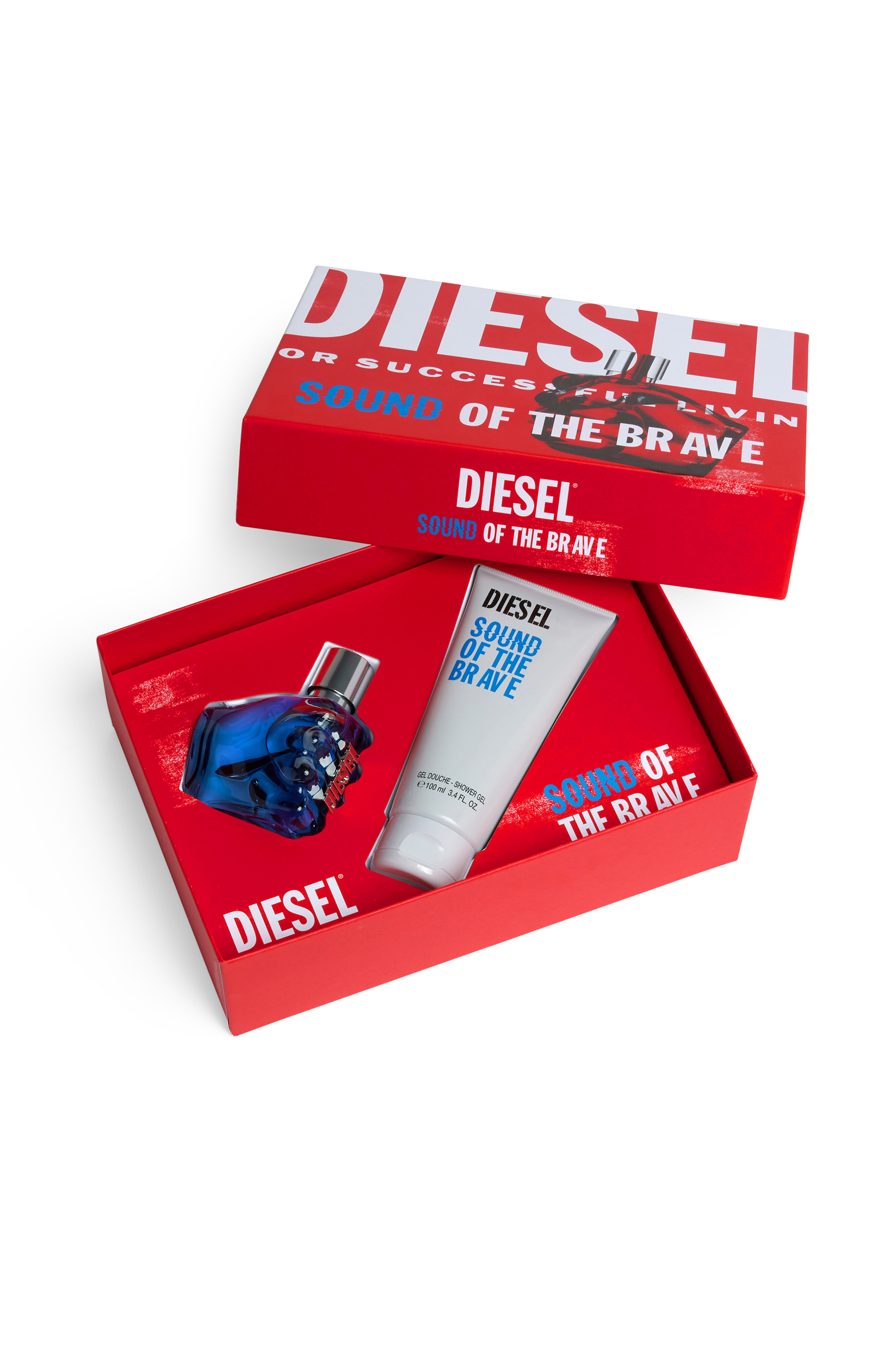 Diesel - SOUND OF THE BRAVE 50 ML GIFT SET, Blue - Image 2
