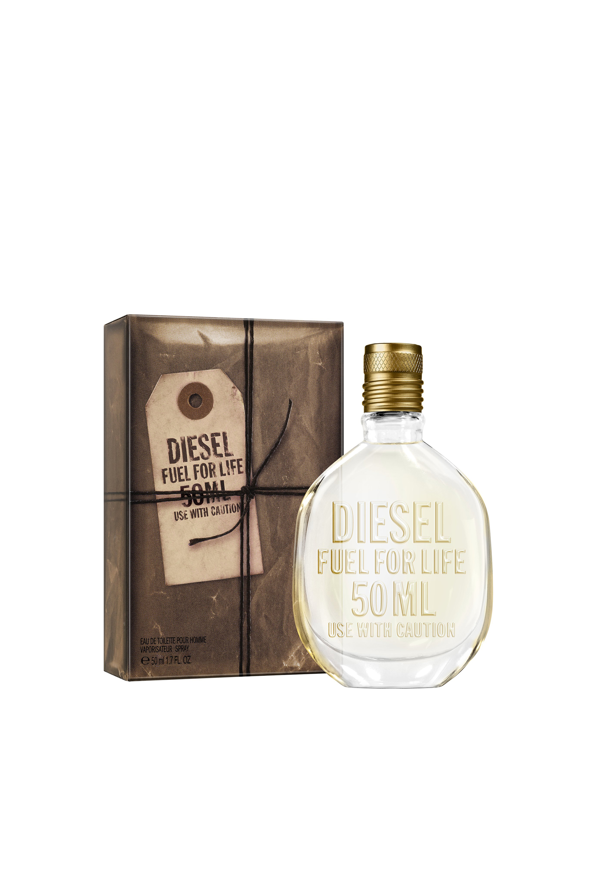 Diesel - FUEL FOR LIFE 50ML WITHOUT POUCH, Man's Fuel For Life Man, 50ml, Eau De Toilette in Beige - 2