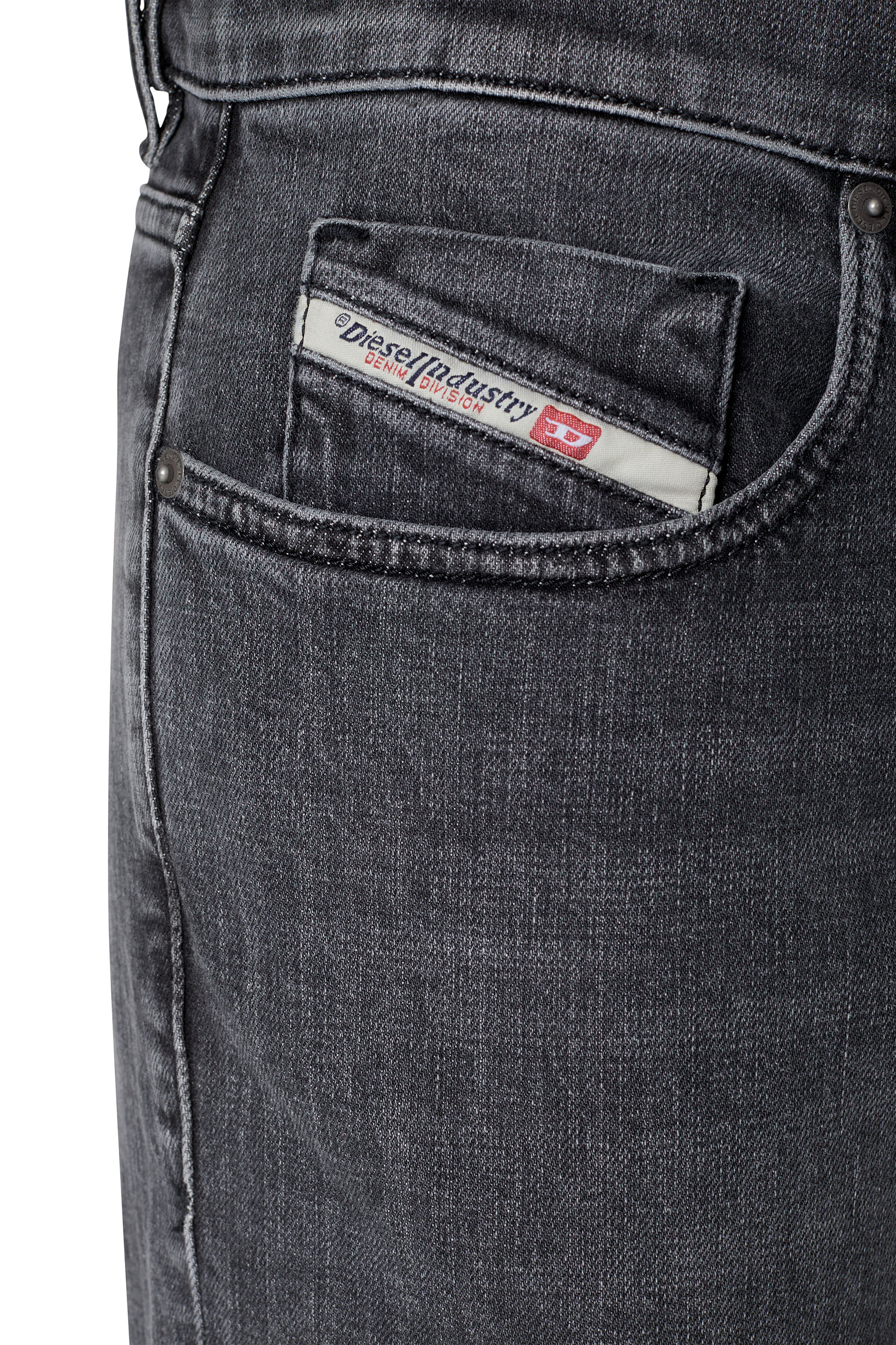 Diesel - Slim Jeans 2019 D-Strukt 09C47, Black/Dark grey - Image 4