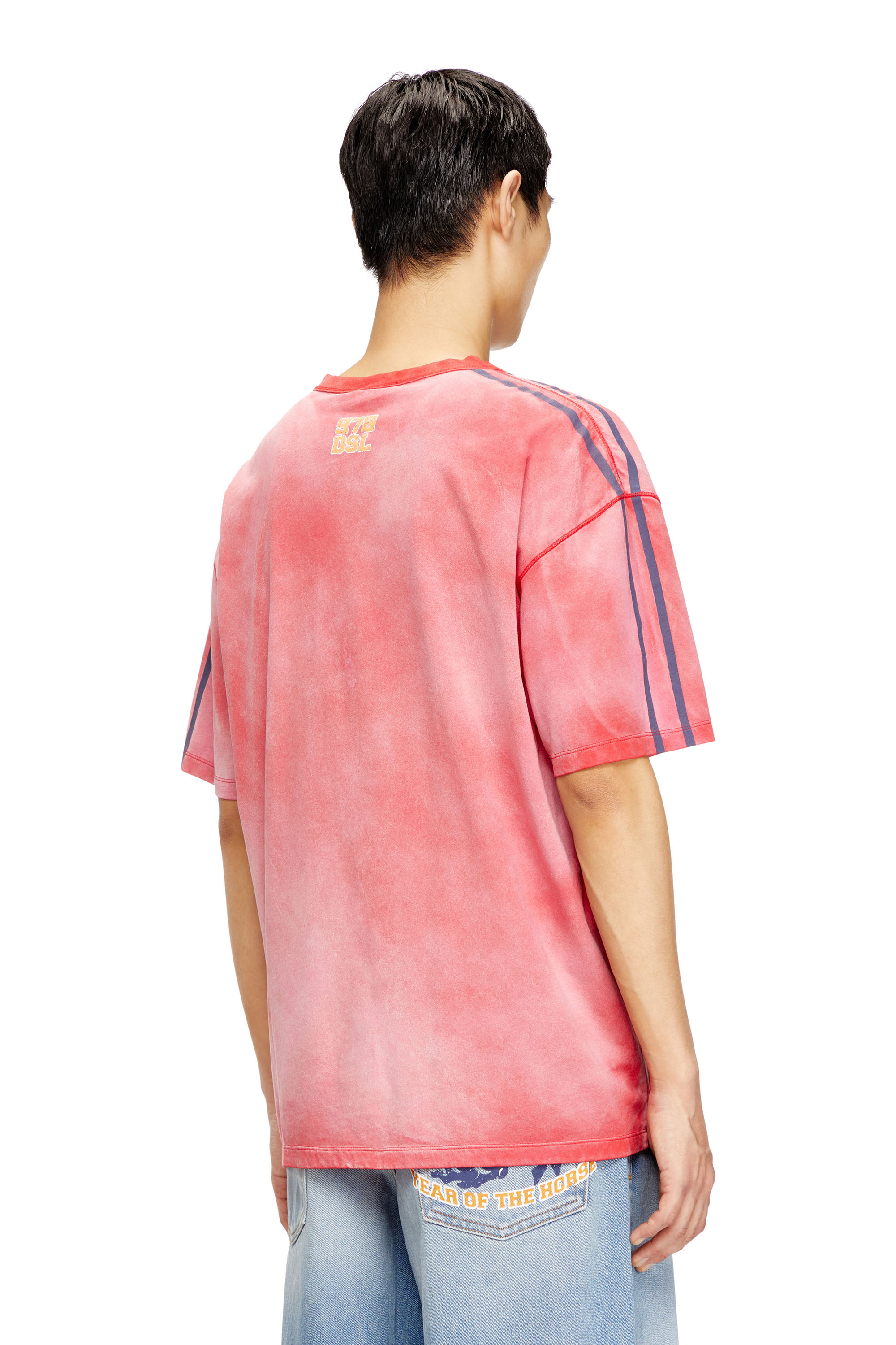 Diesel - CL-T-BOXT-HORSE, Man's Cotton T-shirt with horse graphic print in Red - 4