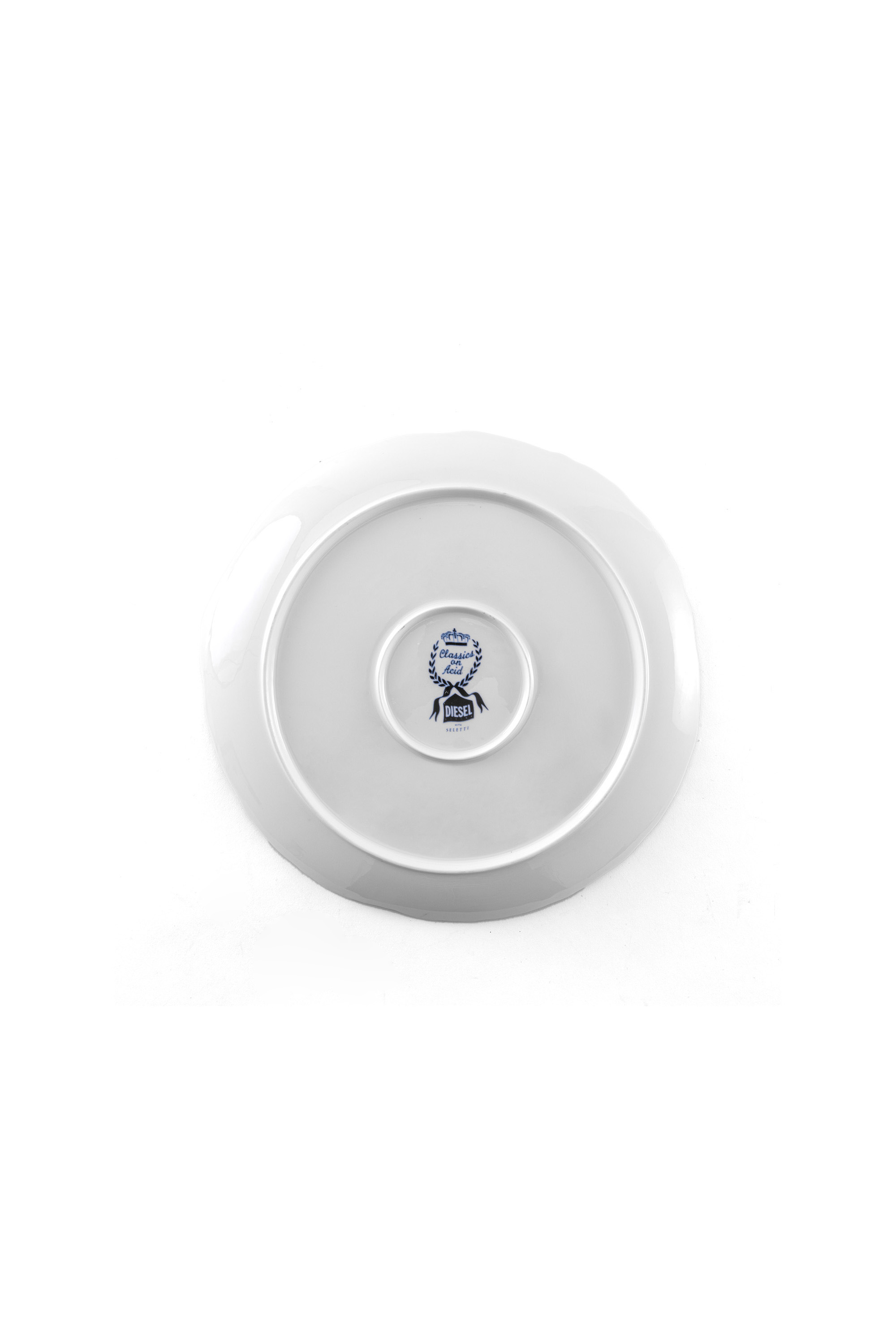 Diesel - 11203 PORCELAIN DINNER PLATE "CLASSIC ON, Unisex's Porcelain dinner plate in White/Blue - 2