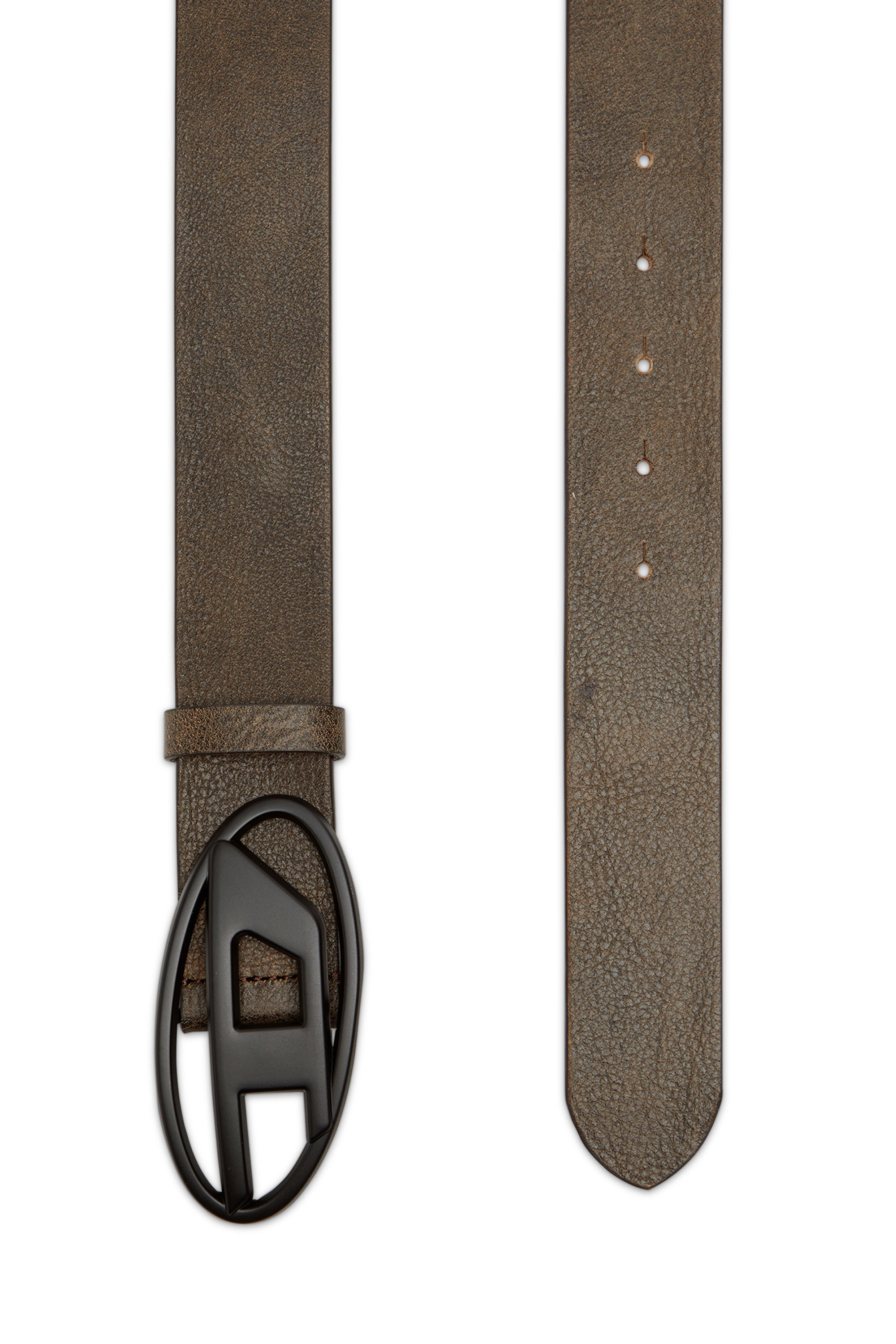 Diesel - B-1DR, Unisex's 3.9cm belt in treated leather in Brown - 2