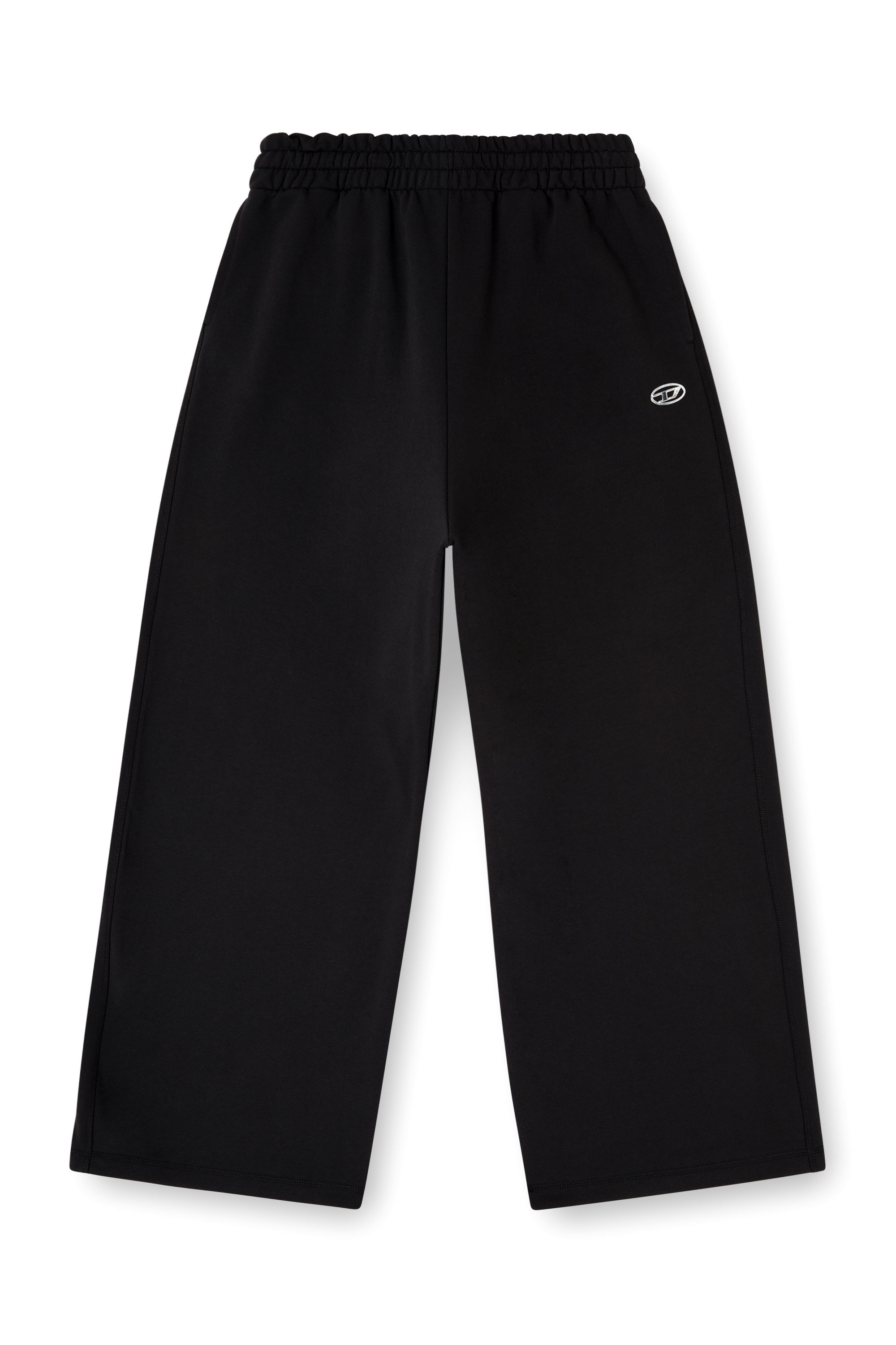 Diesel - P-ZENIA-OD, Woman's Loose track pants with elastic waistband in Black - 3