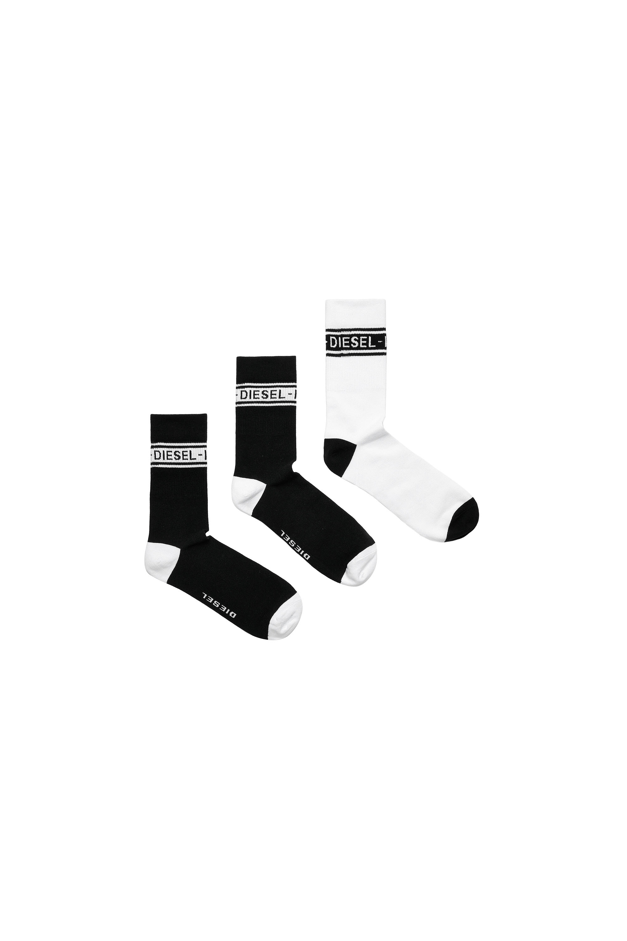 SKM-RAY-THREEPACK, Black/White - Socks