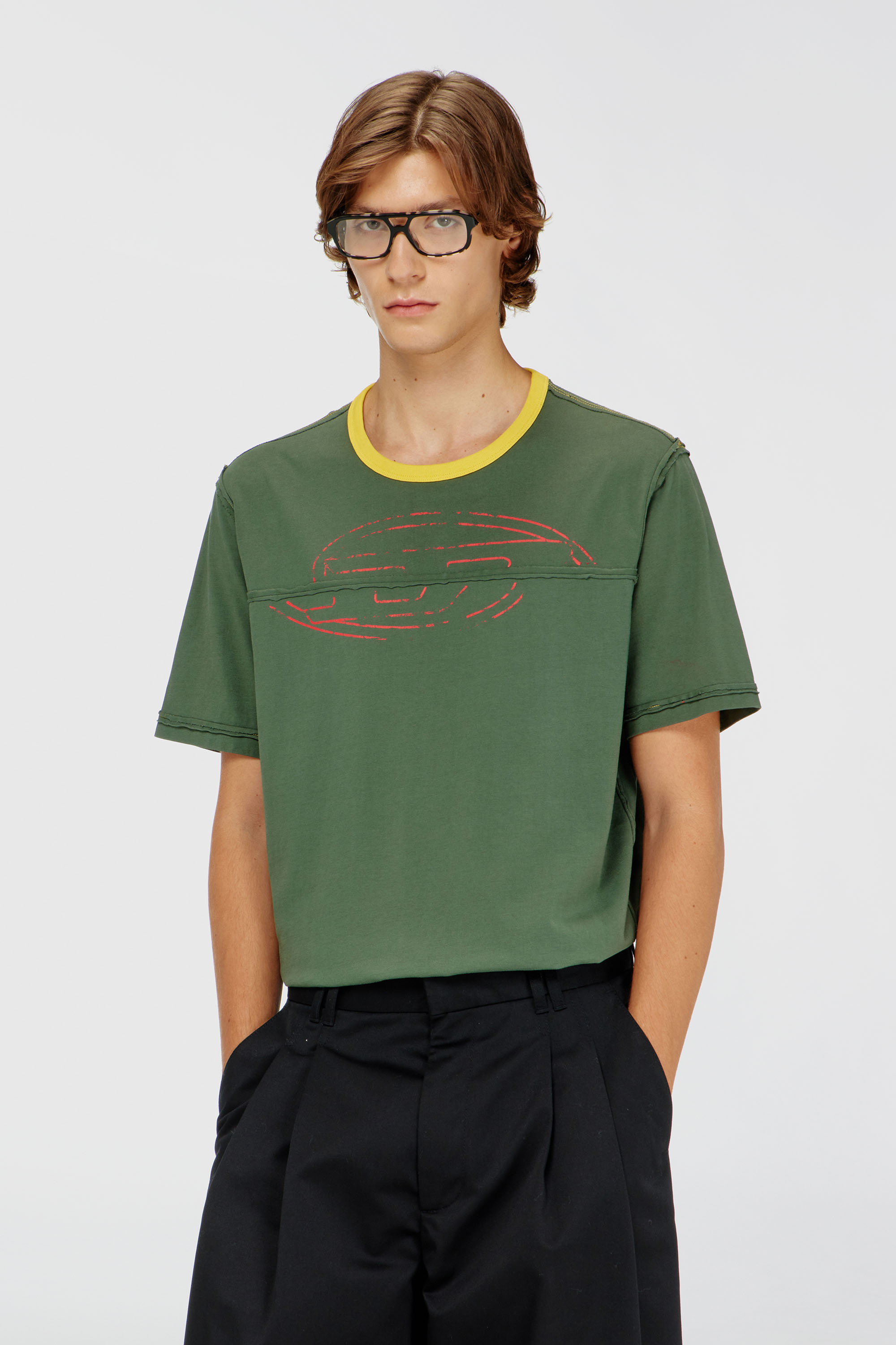 T-ADJUST-CUT-OD, Olive Green