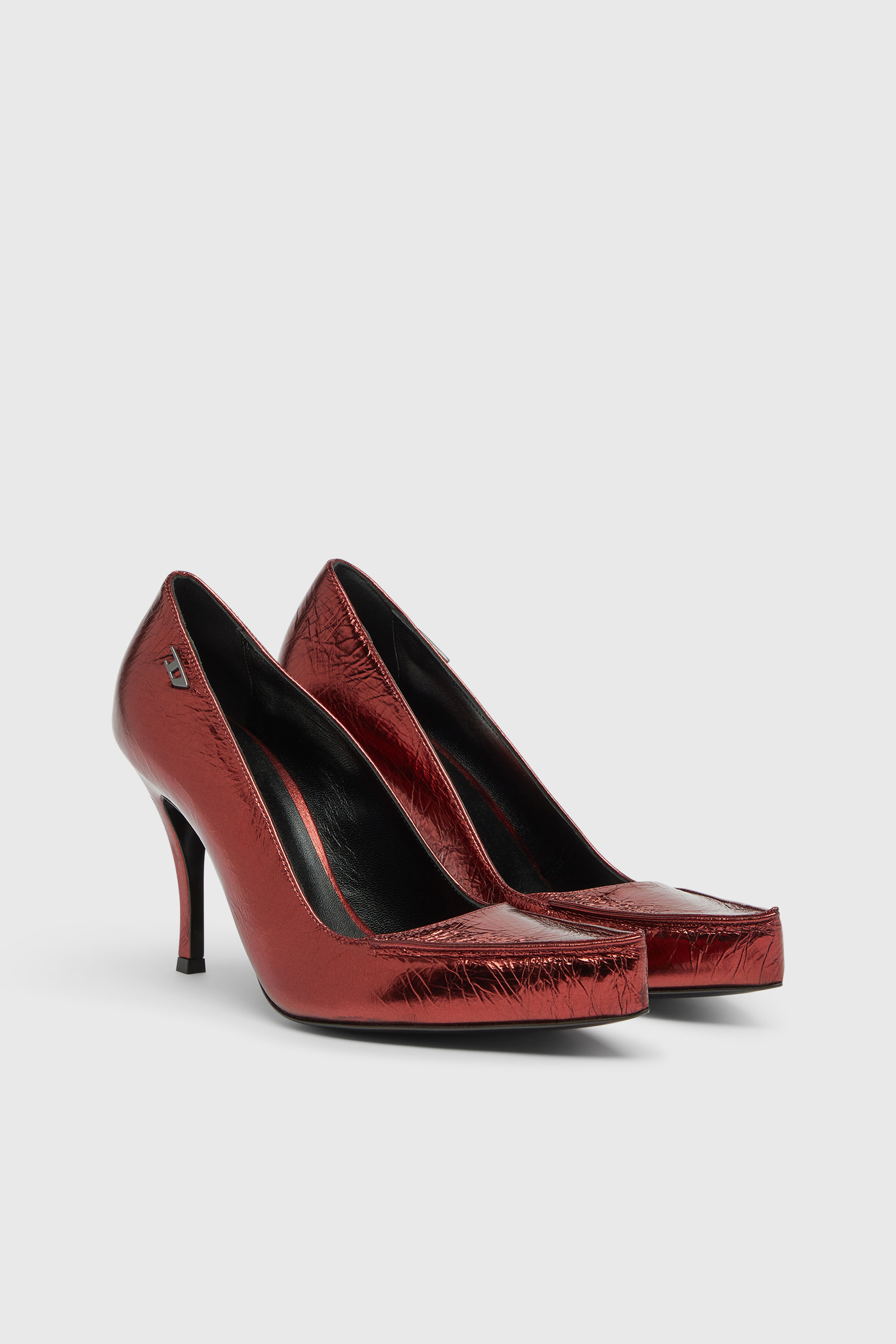 Diesel - D-LUCETTE-90-PUMP D, Woman's D-Lucette-Pumps in mirror leather in null - 2