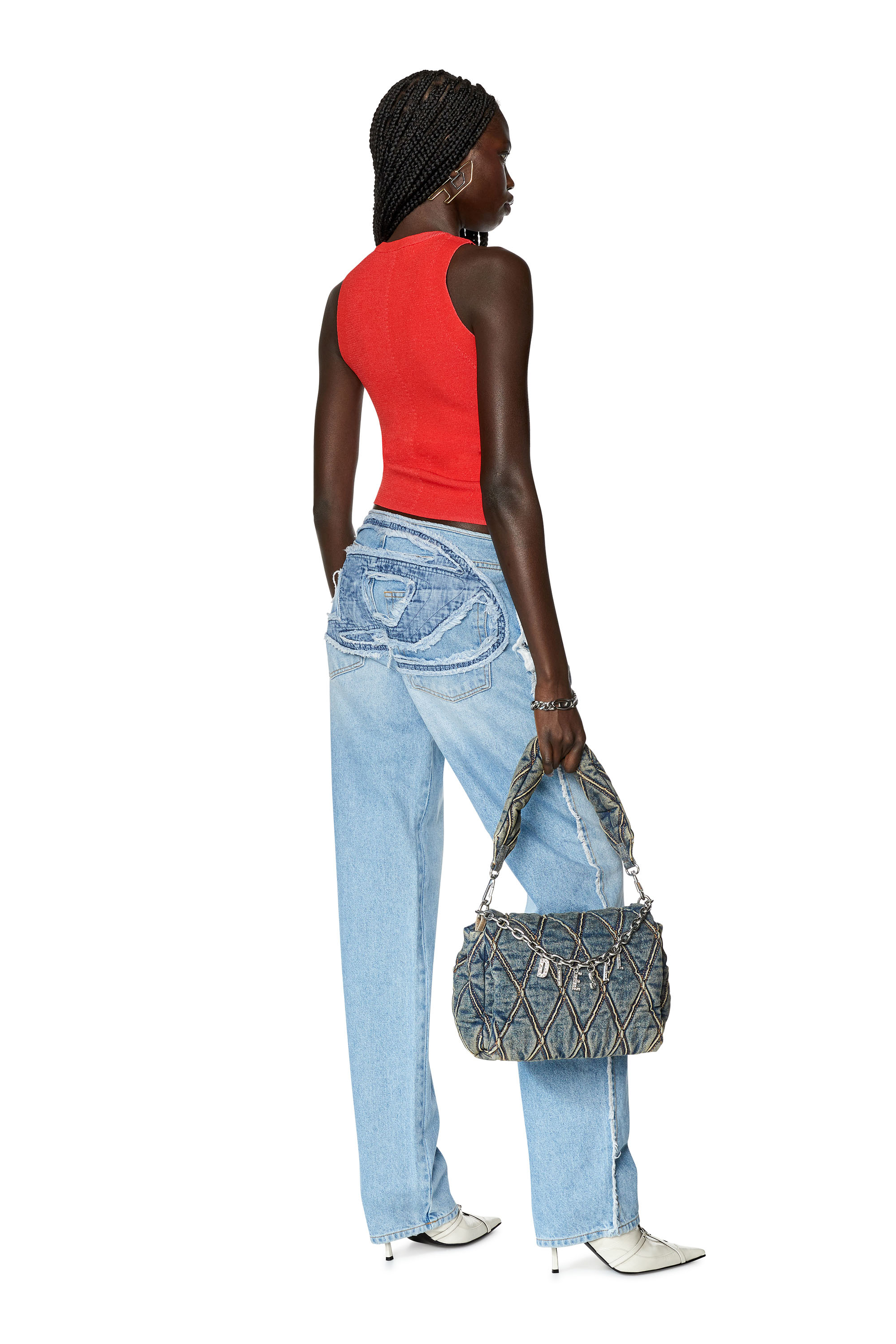 Diesel - D-Ark 0HLAC Straight Jeans, Light Blue - Image 3