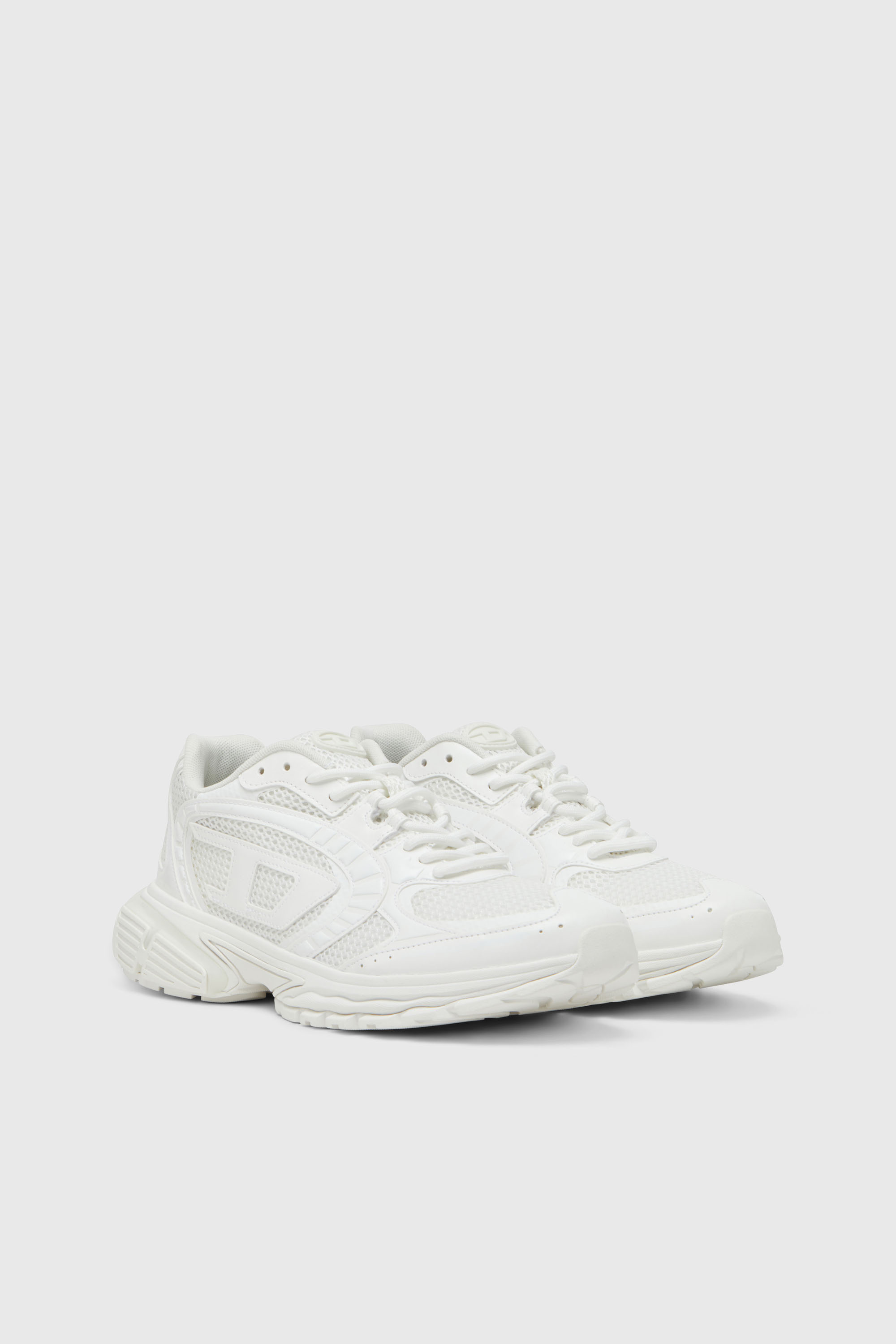 Diesel - S-PRO-V-DENSE LOW, Man's S-Pro-V-Dense-Mesh sneakers with Oval D logo in White - 2