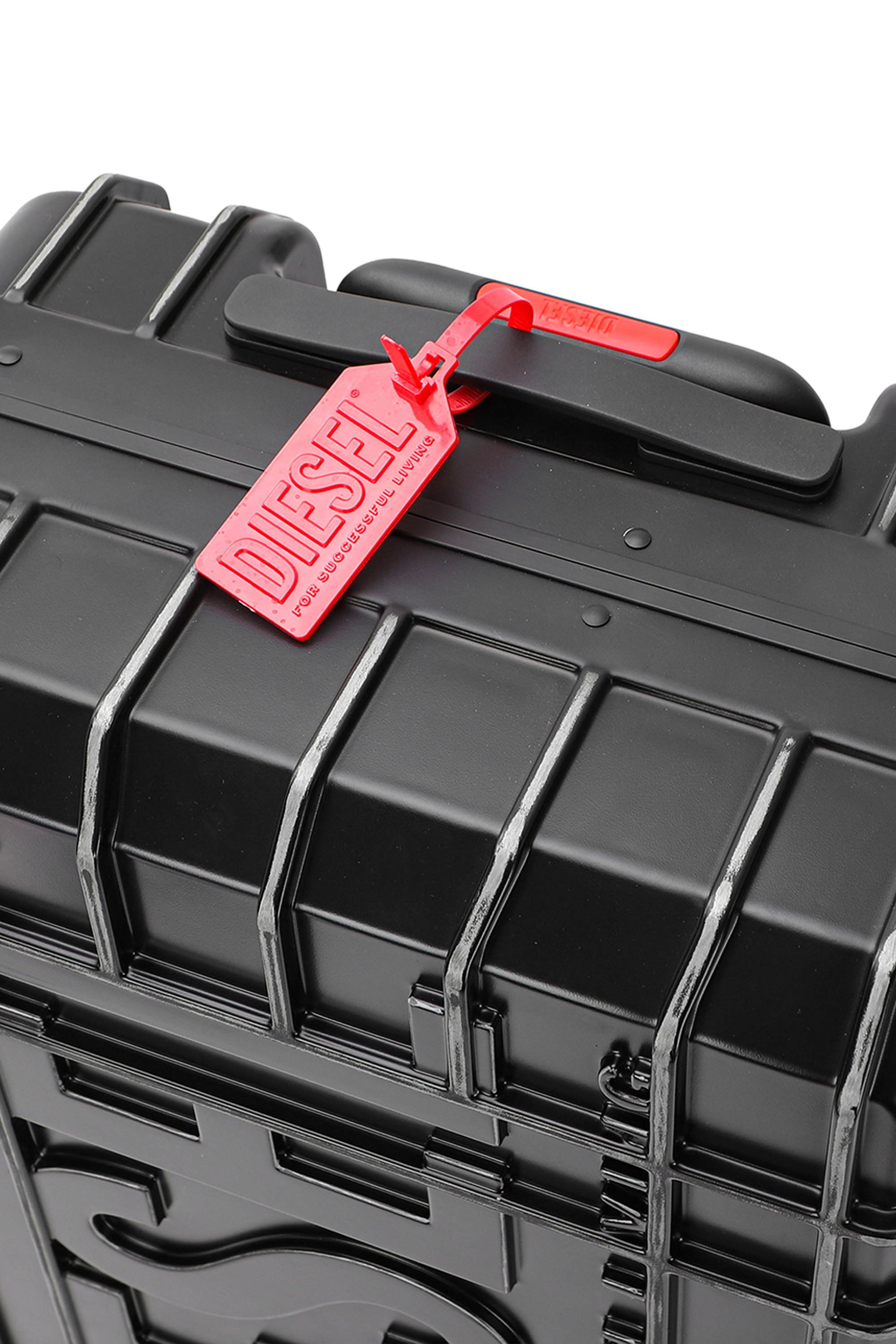 Diesel - DIESEL PC STRONG IMAGE TROLLEY- DSL003, Unisex's Rugged suitcase size M in Black - 6