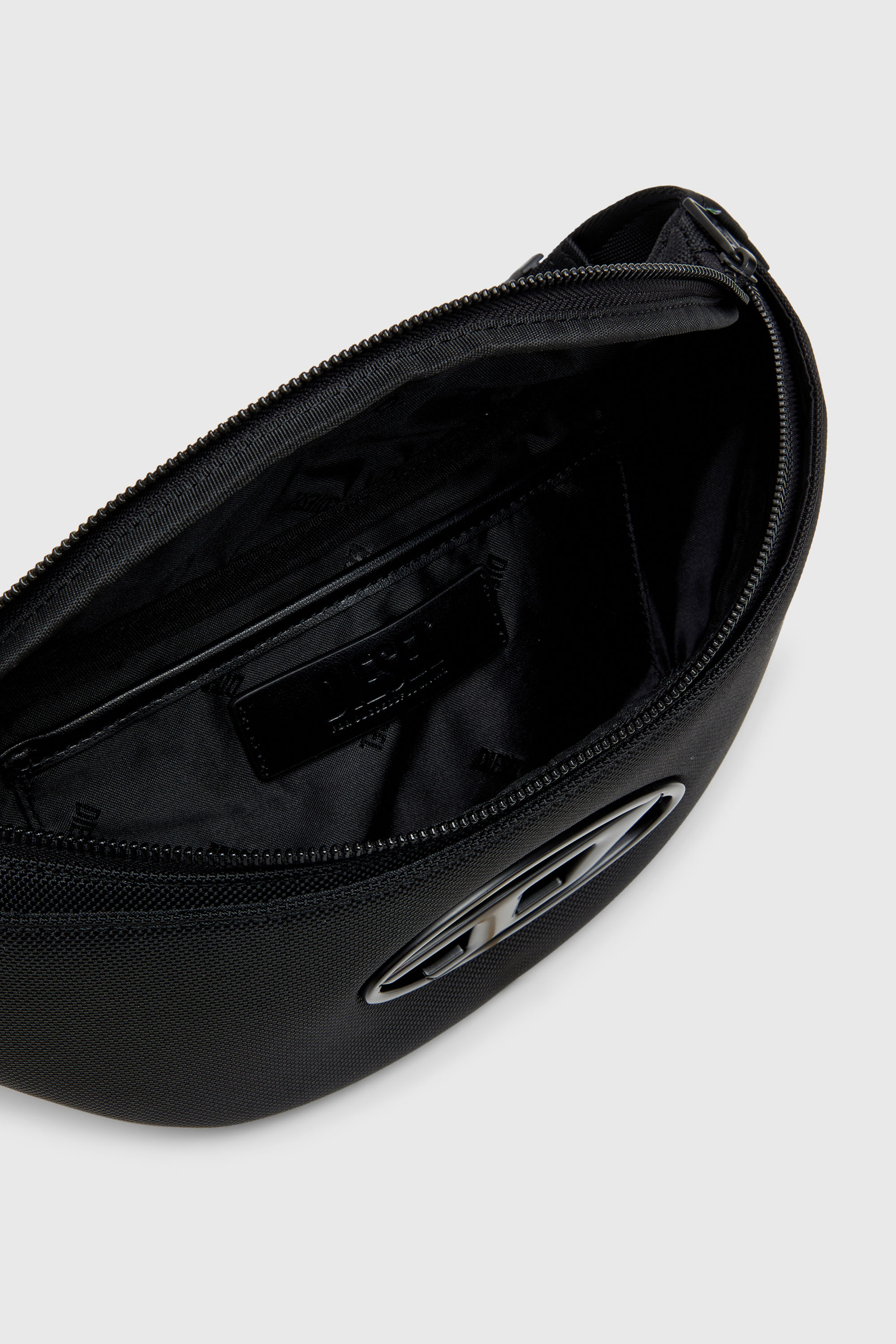 Diesel - HOLI-D BELT BAG M, Unisex's Holi-D - Belt bag in nylon with internal pocket in Black - 3