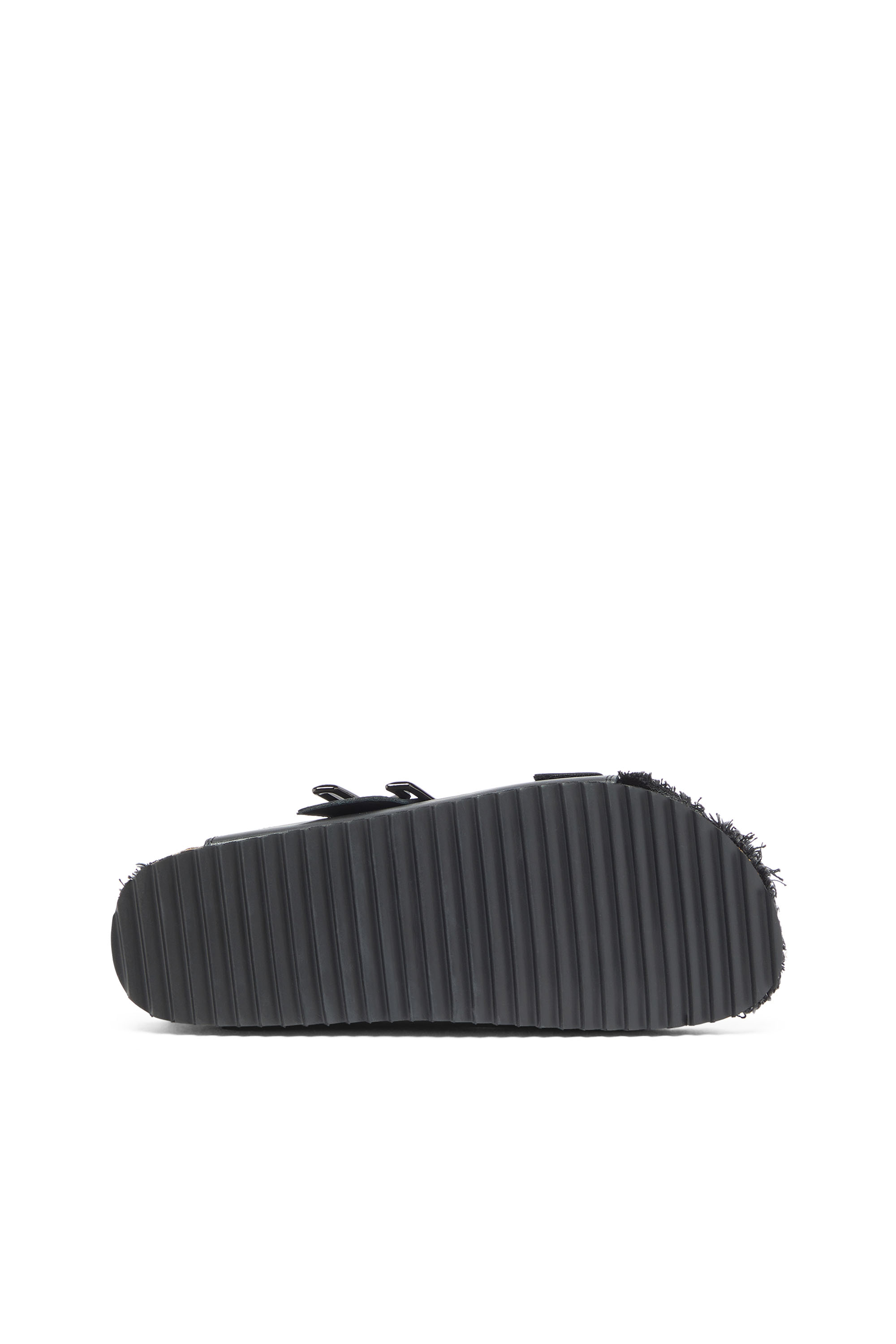 Diesel - D-WOODSTOCK D SANDAL, Man's D-Woodstock - Leather slide with cork footbed in Black - 5