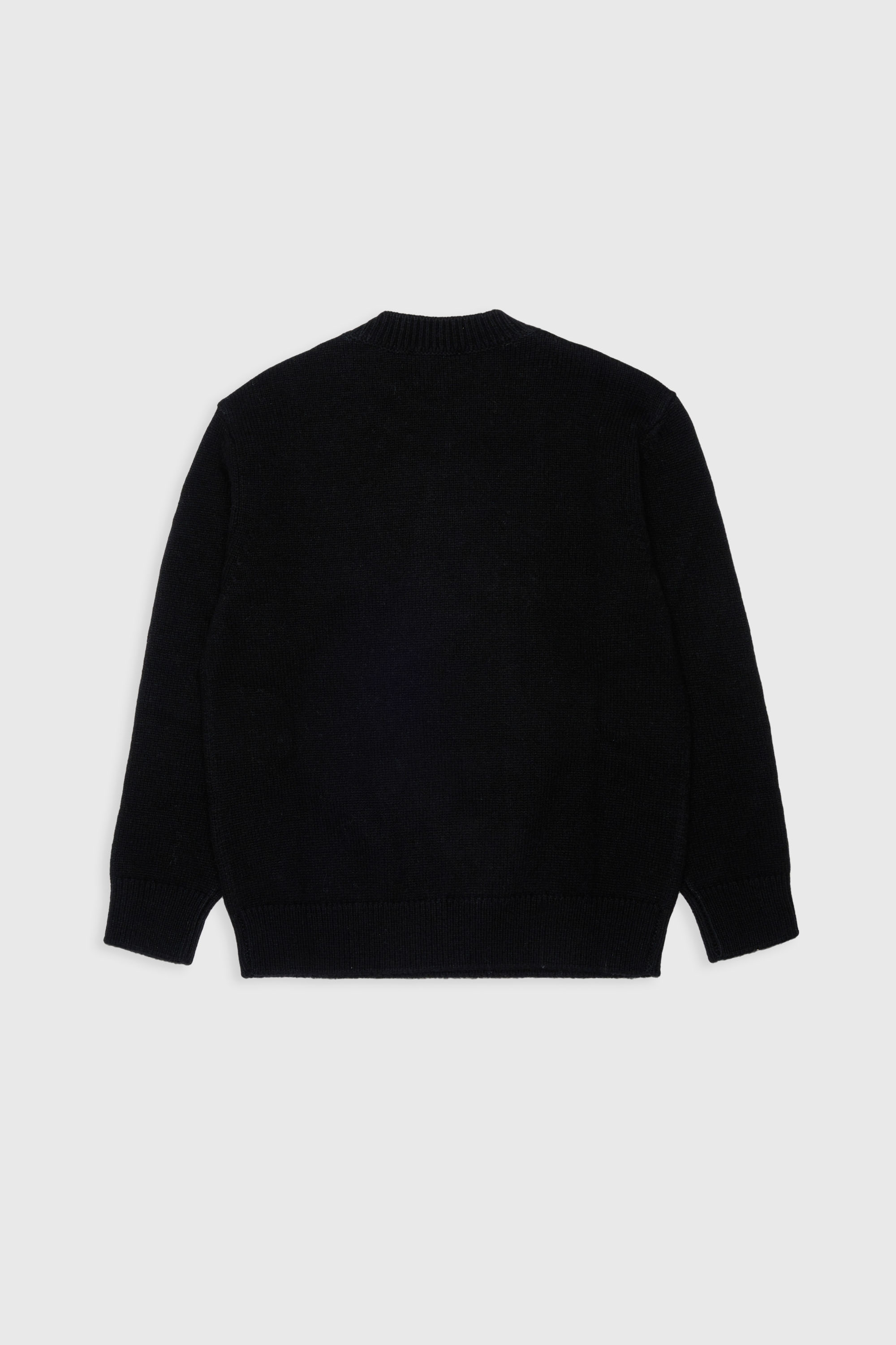 Diesel - KONZI OVER, Man's Cashmere-enriched jumper with destroyed logo in Black - 2