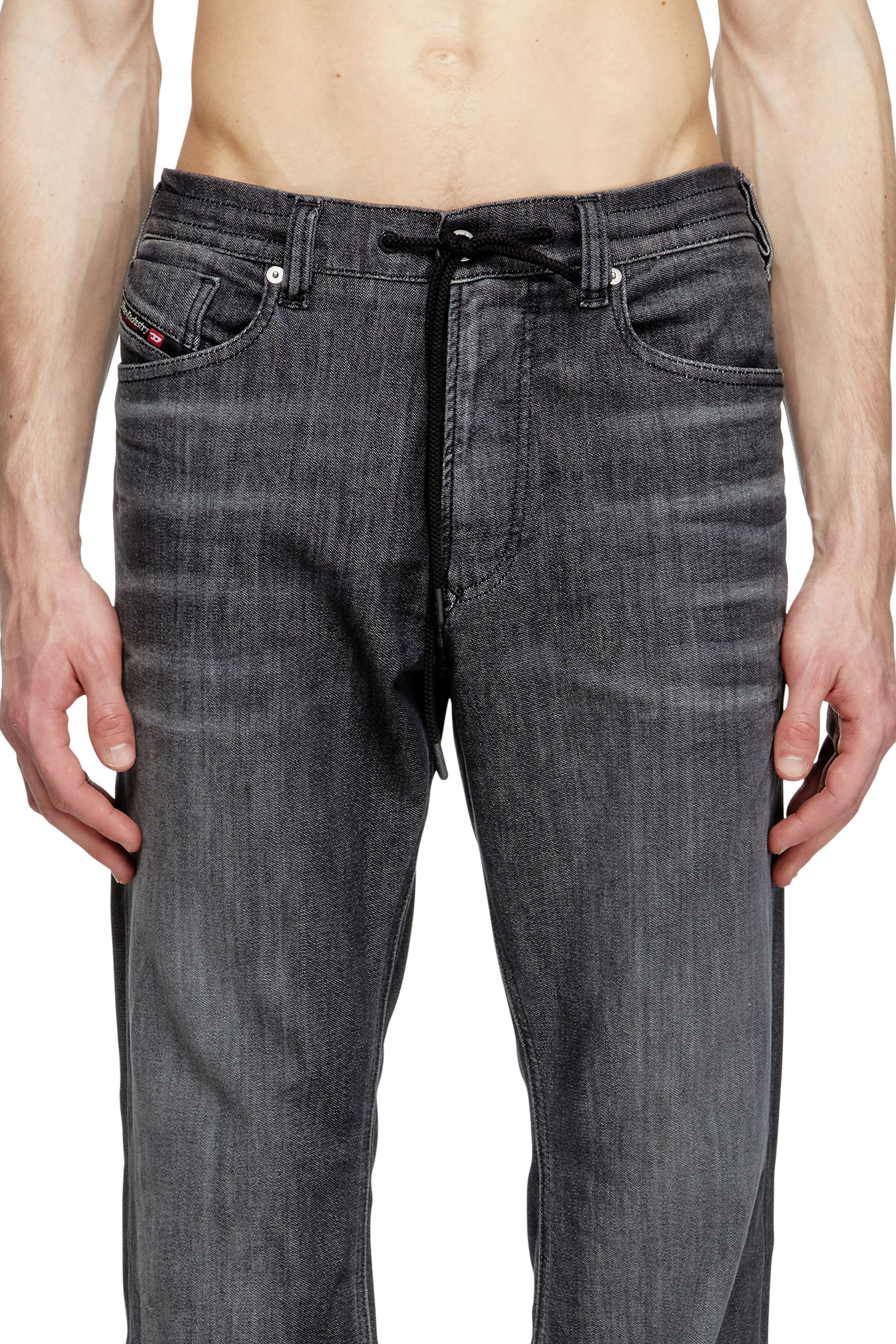 Relaxed 2080 D-Reel Joggjeans® 09M66, Black/Dark grey Diesel - Man's Relaxed 2080 D-Reel Joggjeans® 09M66, Black/Dark grey - 5
