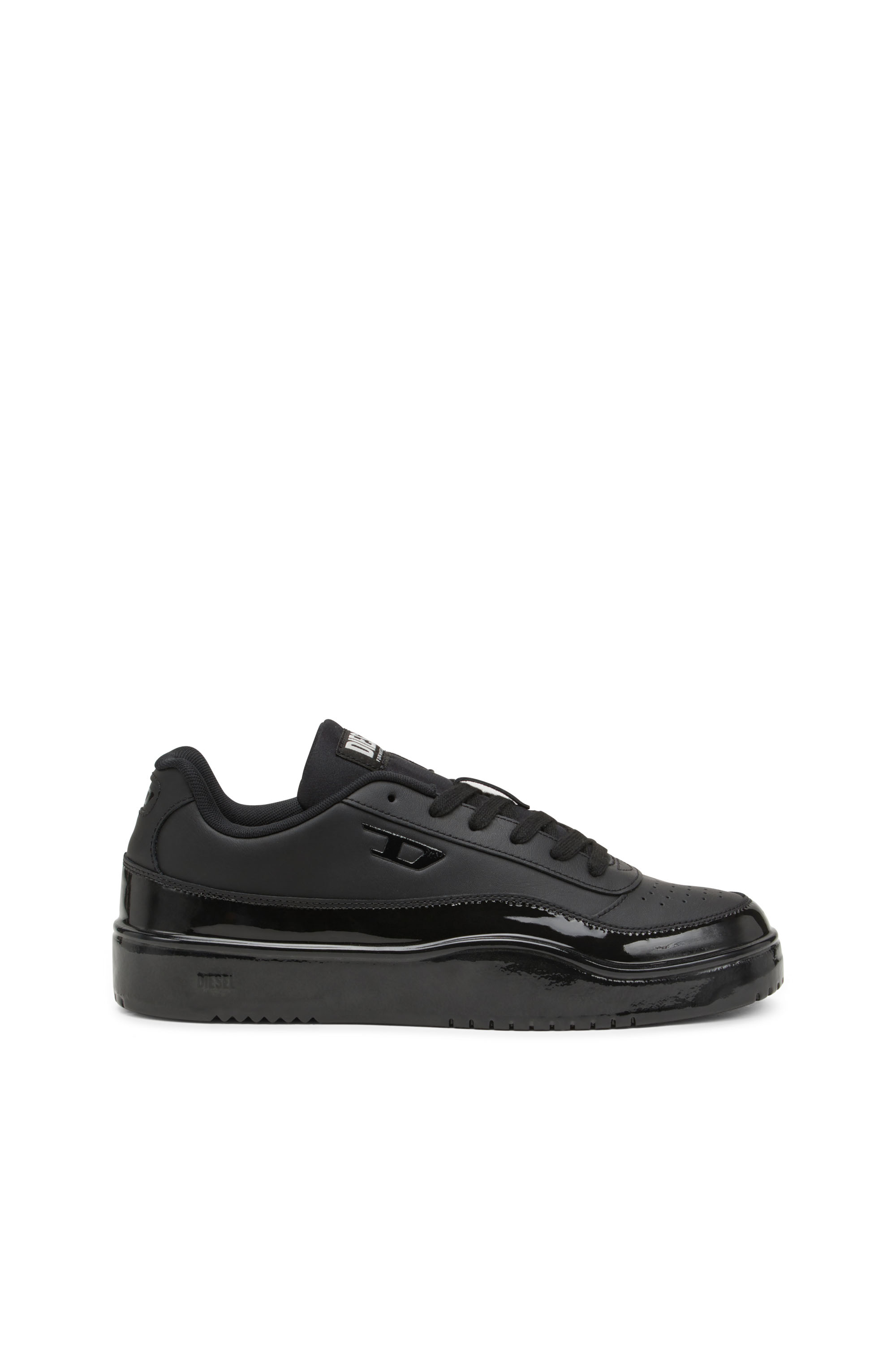 Diesel - S-TRACKER-D LOW, Man's S-Tracker-D-Silicone-dipped leather sneakers in Black - 1