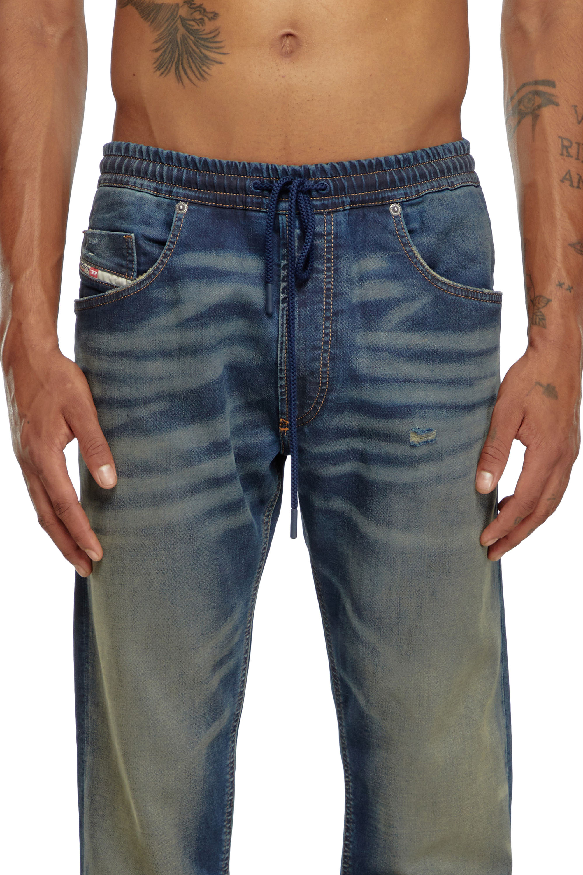 Diesel - Man Tapered 2030 D-Krooley Joggjeans® 09J34, Dark Blue - Image 5