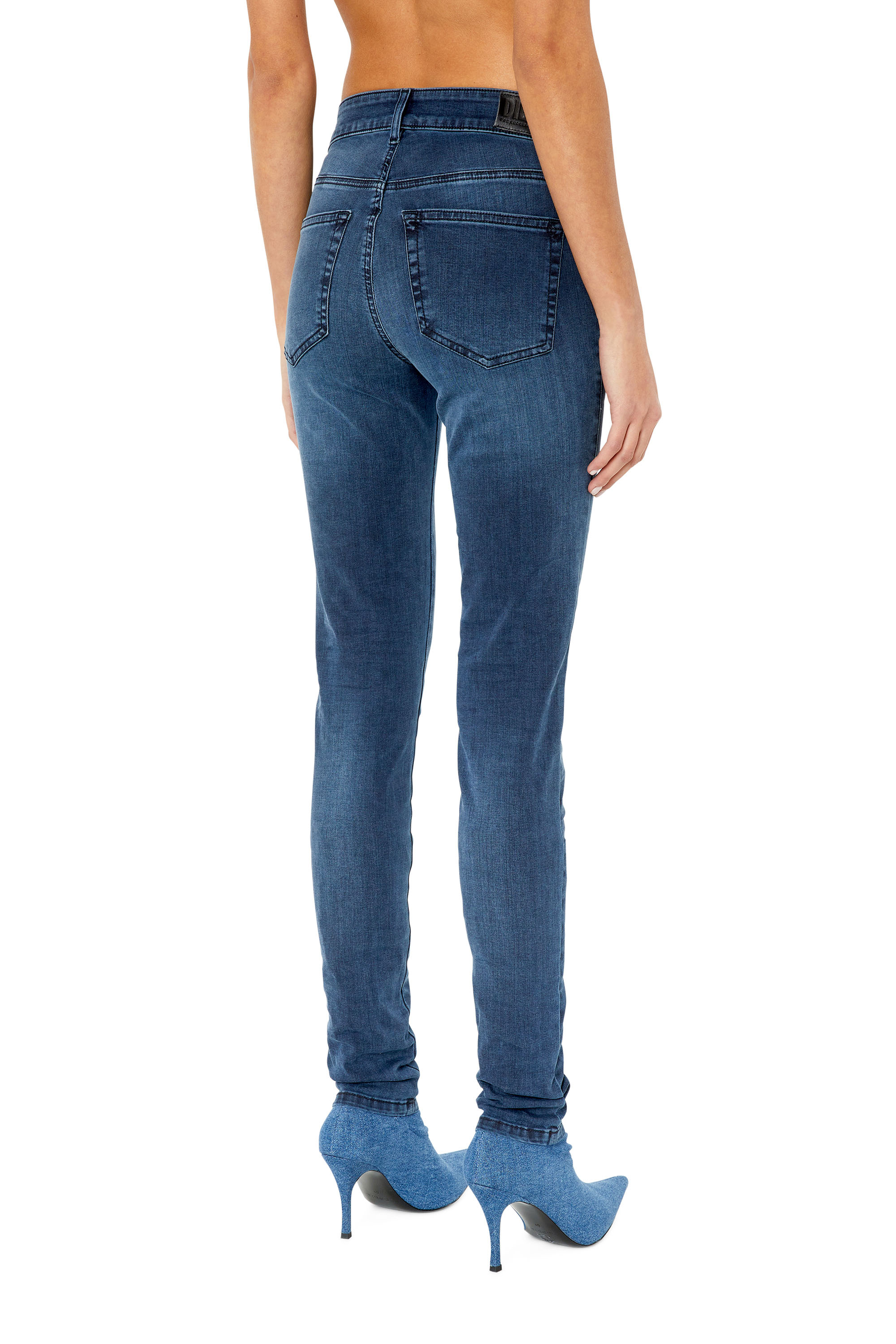 Diesel - 2017 Slandy E84UT Super skinny Jeans, Dark Blue - Image 2