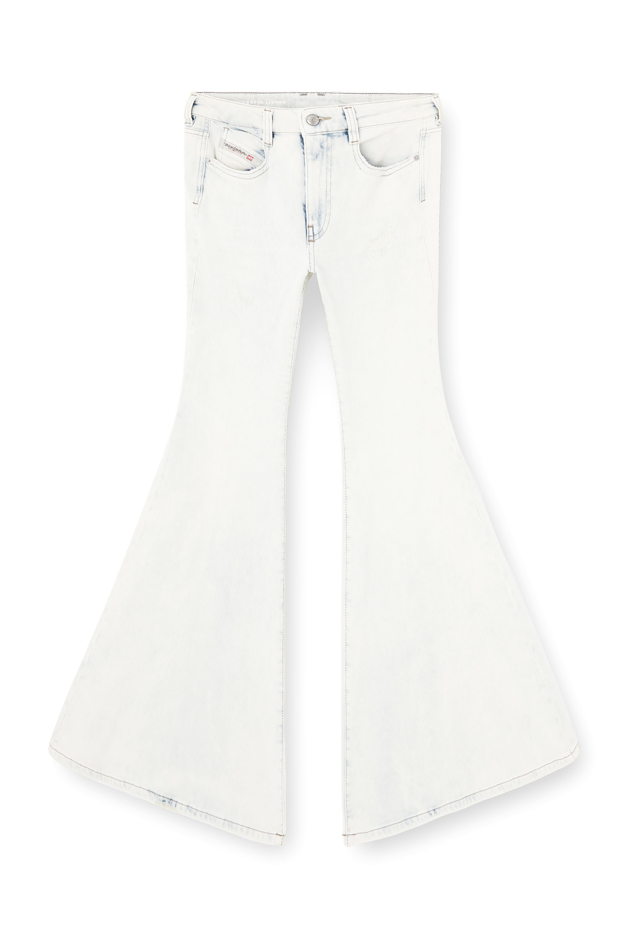 Diesel - Woman's Flare Jeans 1970 D-Bleess 0ADBS, White - 3