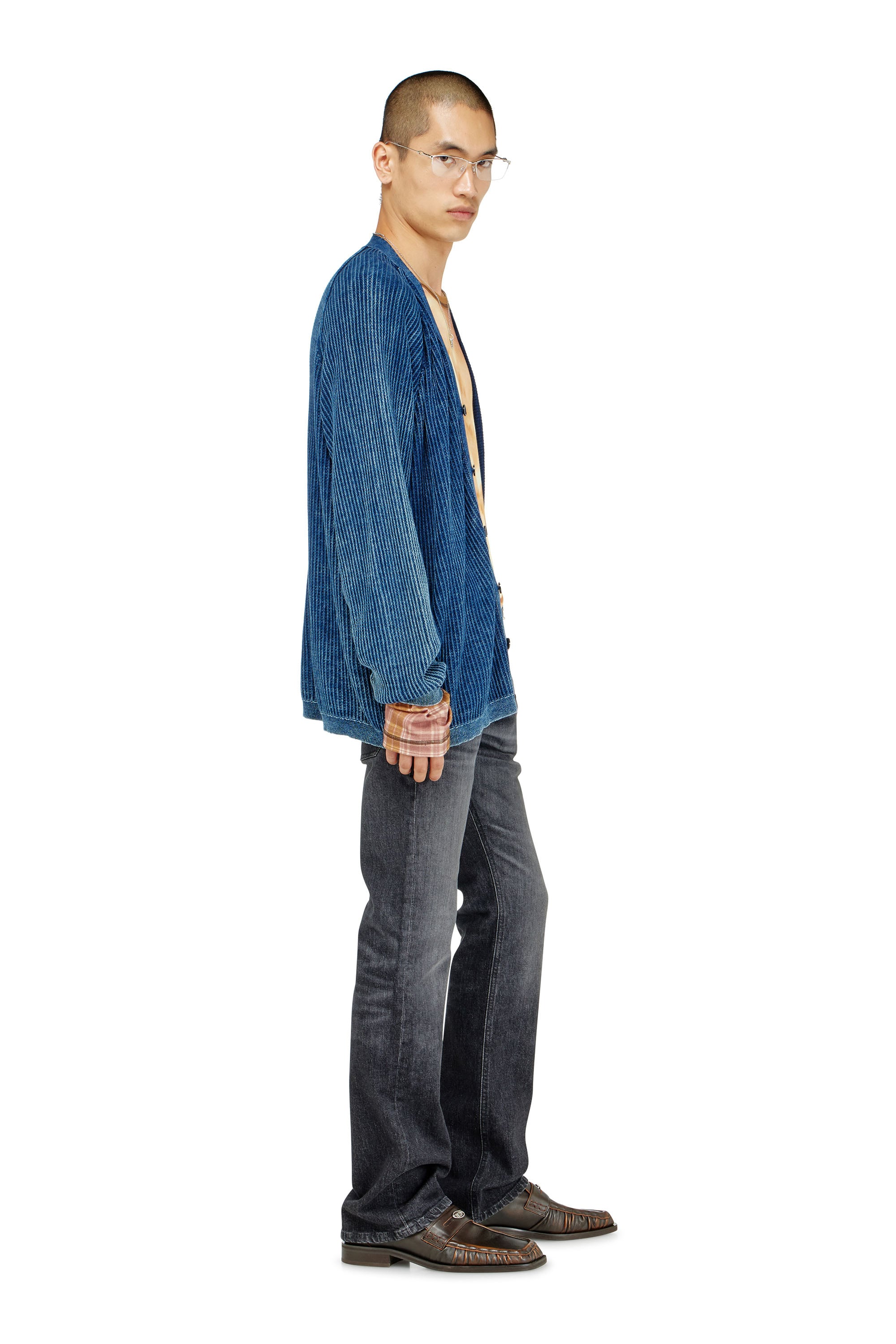 Diesel - Man's Bootcut Jeans 2007 Zatiny 09N48, Black/Dark grey - 3