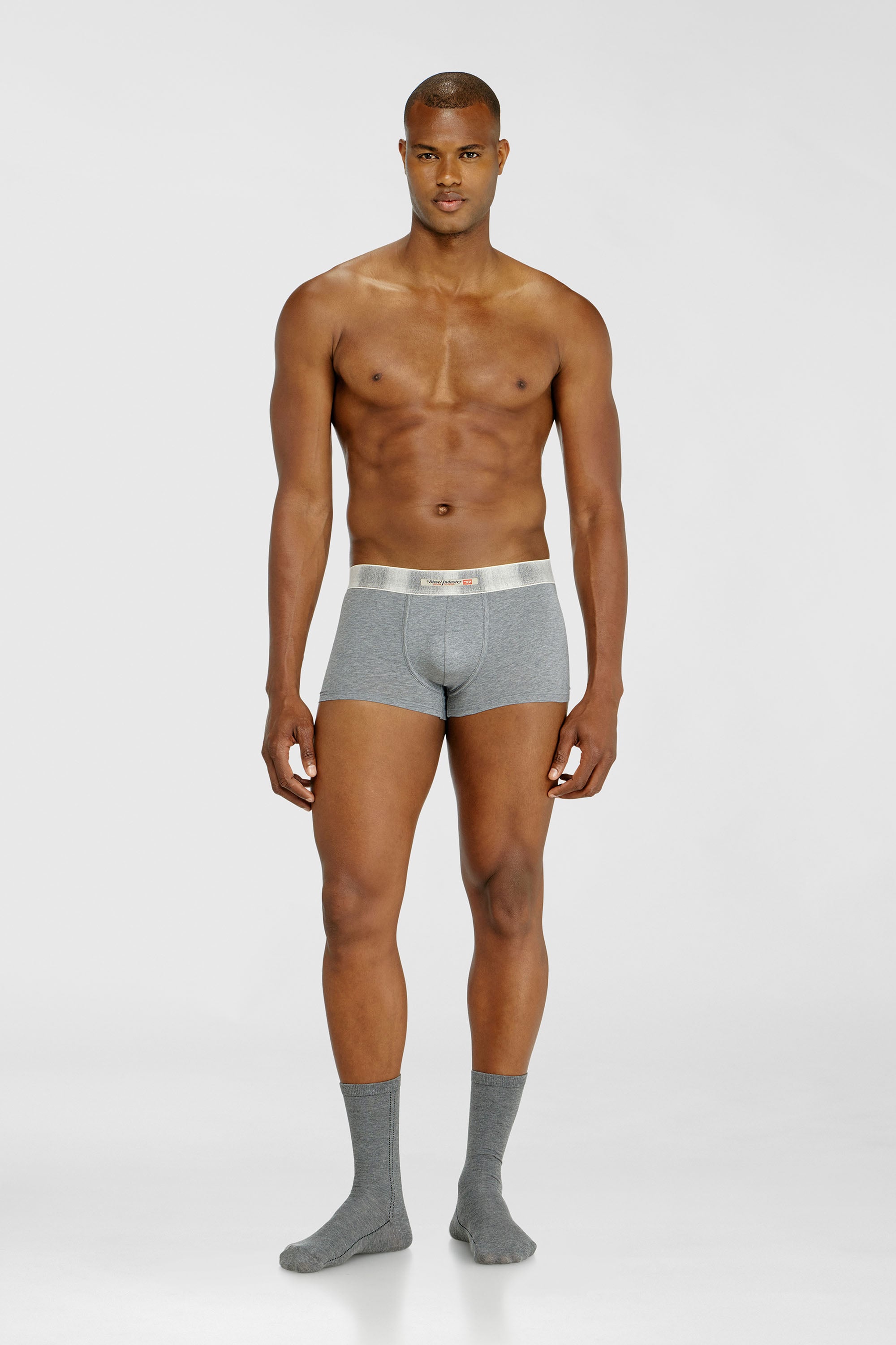 Three-pack of stretch cotton boxer briefs with satin waistband