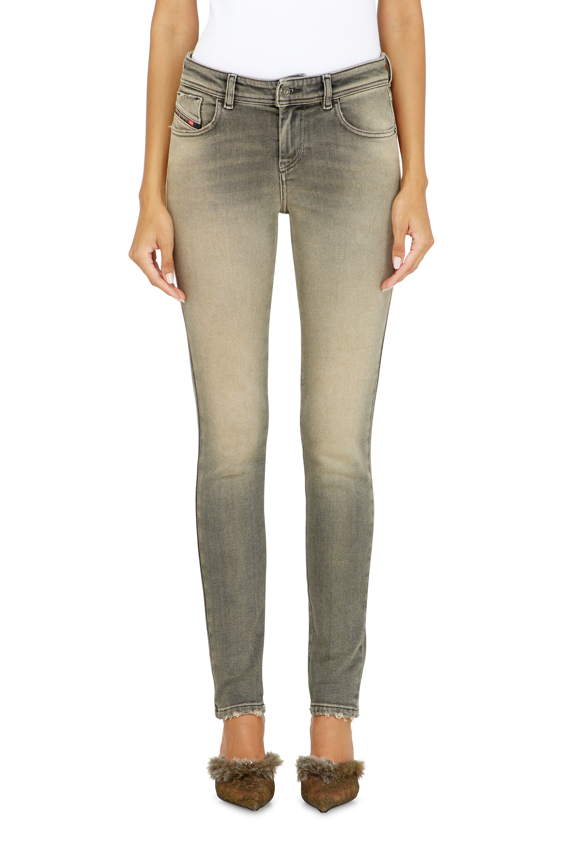 Diesel - Woman's Skinny Jeans 2017 Slandy 09P32, Grey - 4