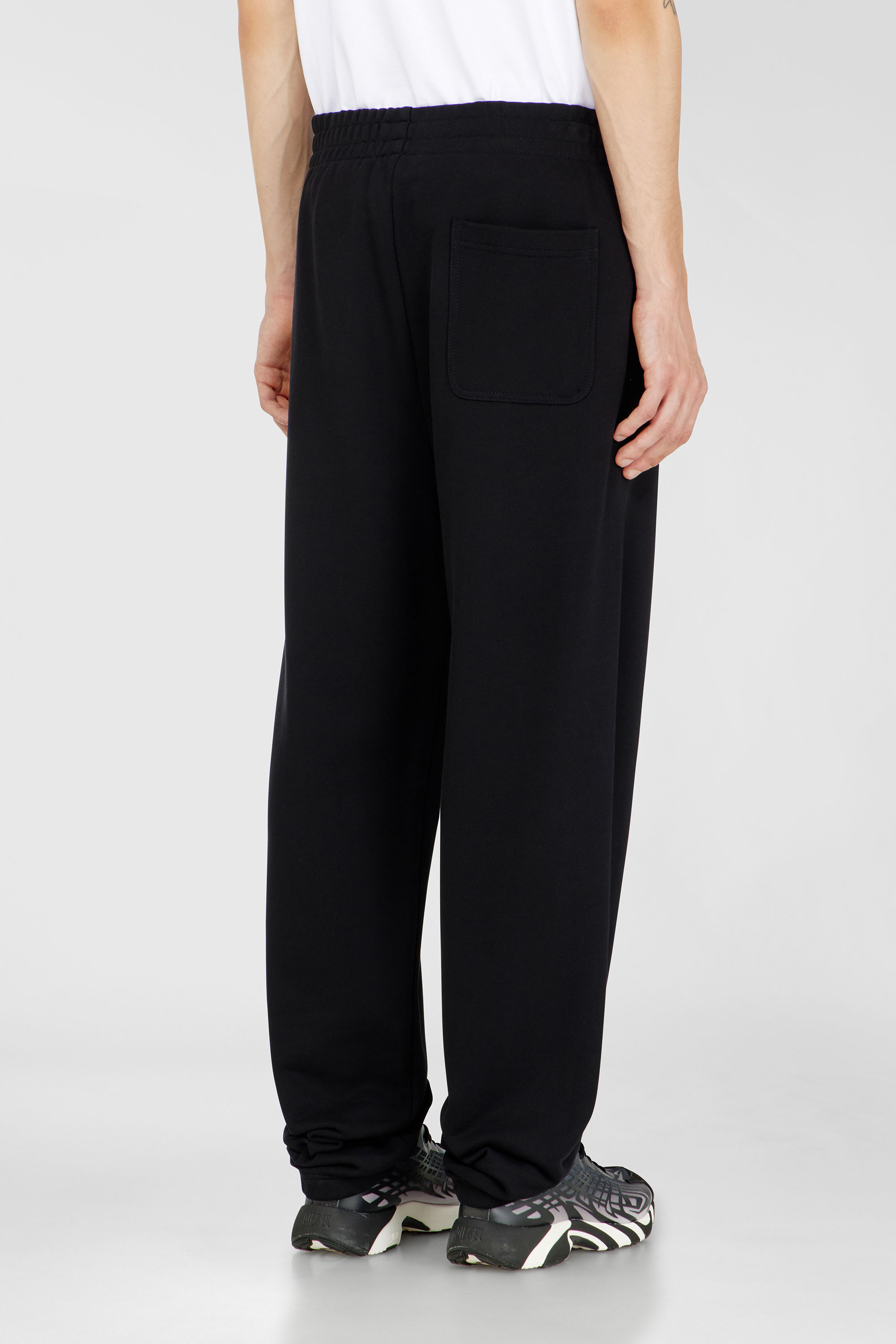 Diesel - P-MARKY-DIV, Man's Cotton pants with Diesel patch in Black - 4