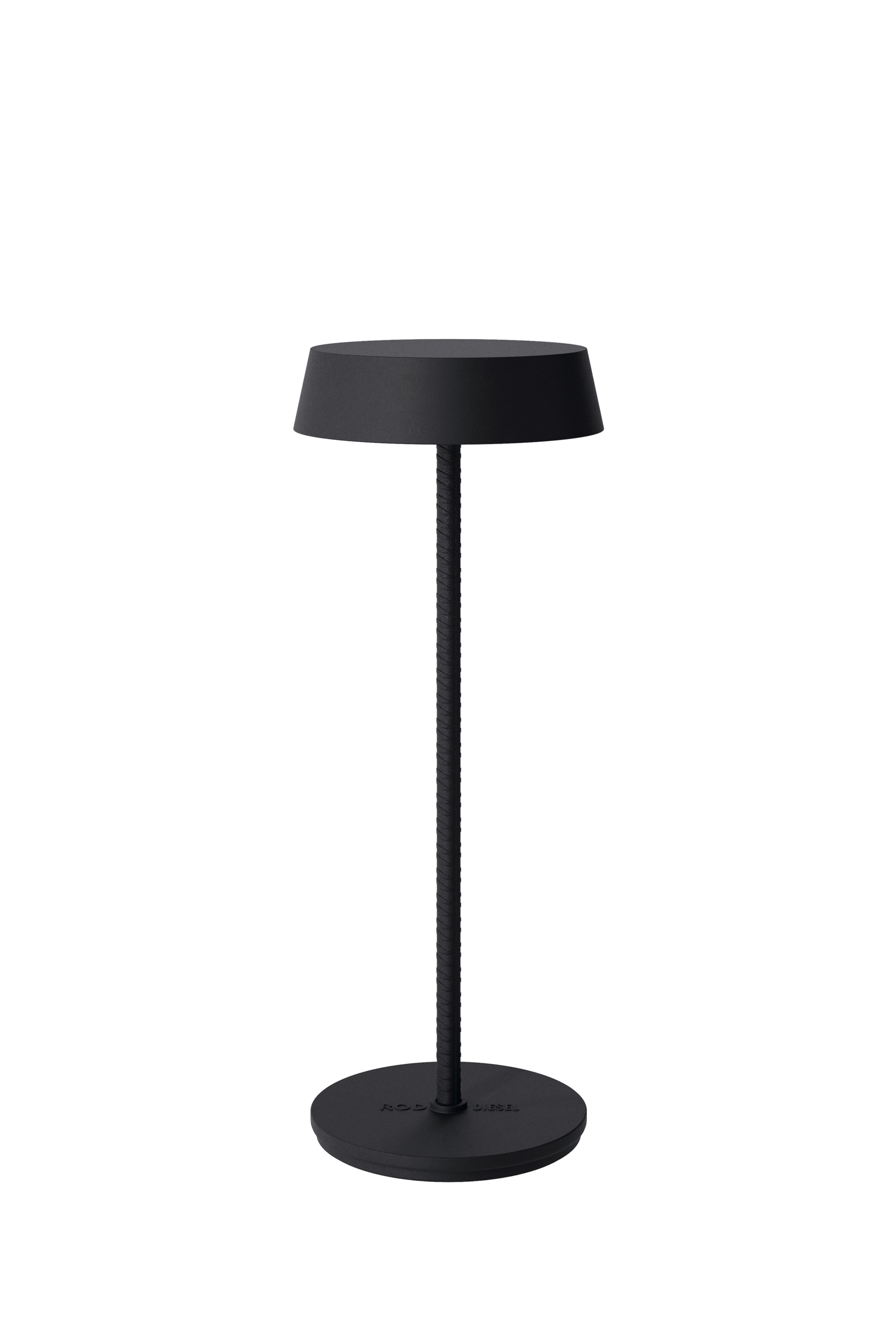 51181 2020 ROD CORDLESS TABLE LAMP DARK, Black
