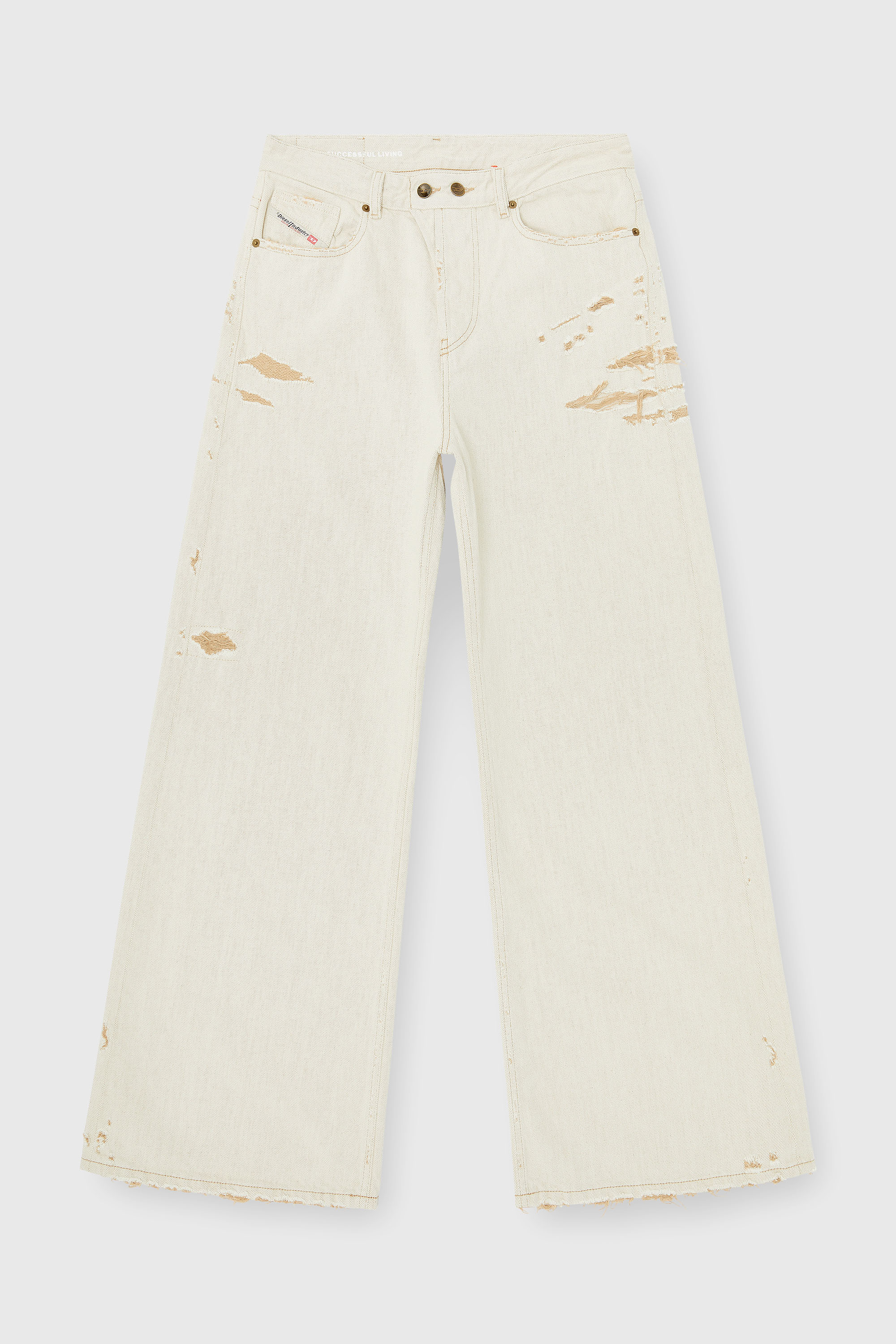 Diesel - Woman's Relaxed Jeans 1996 D-Sire 09P89, Beige - 6
