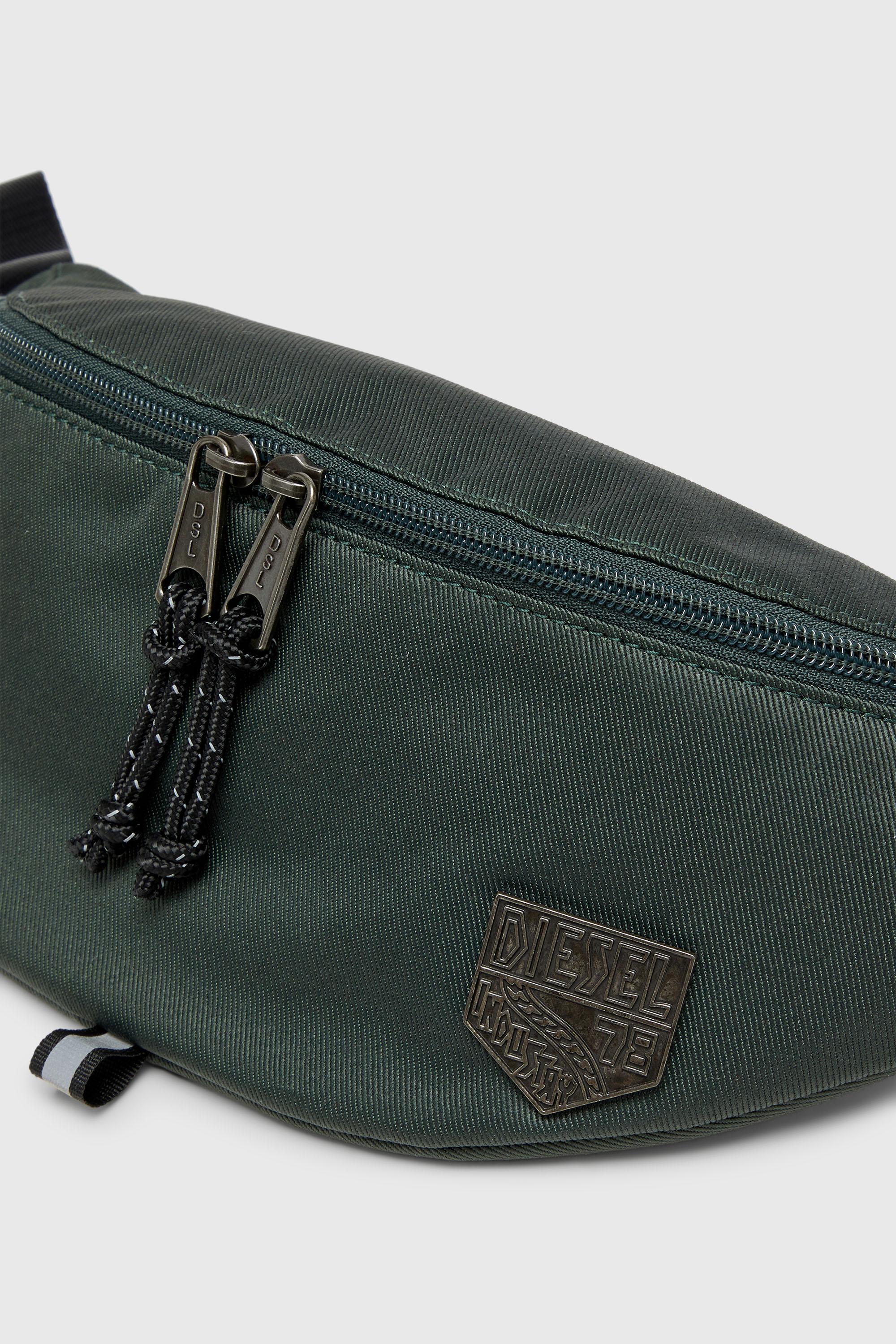 Diesel - D-PACK BELTBAG X, Unisex's D-Pack - Belt bag in nylon with emblem logo in Dark Green - 5