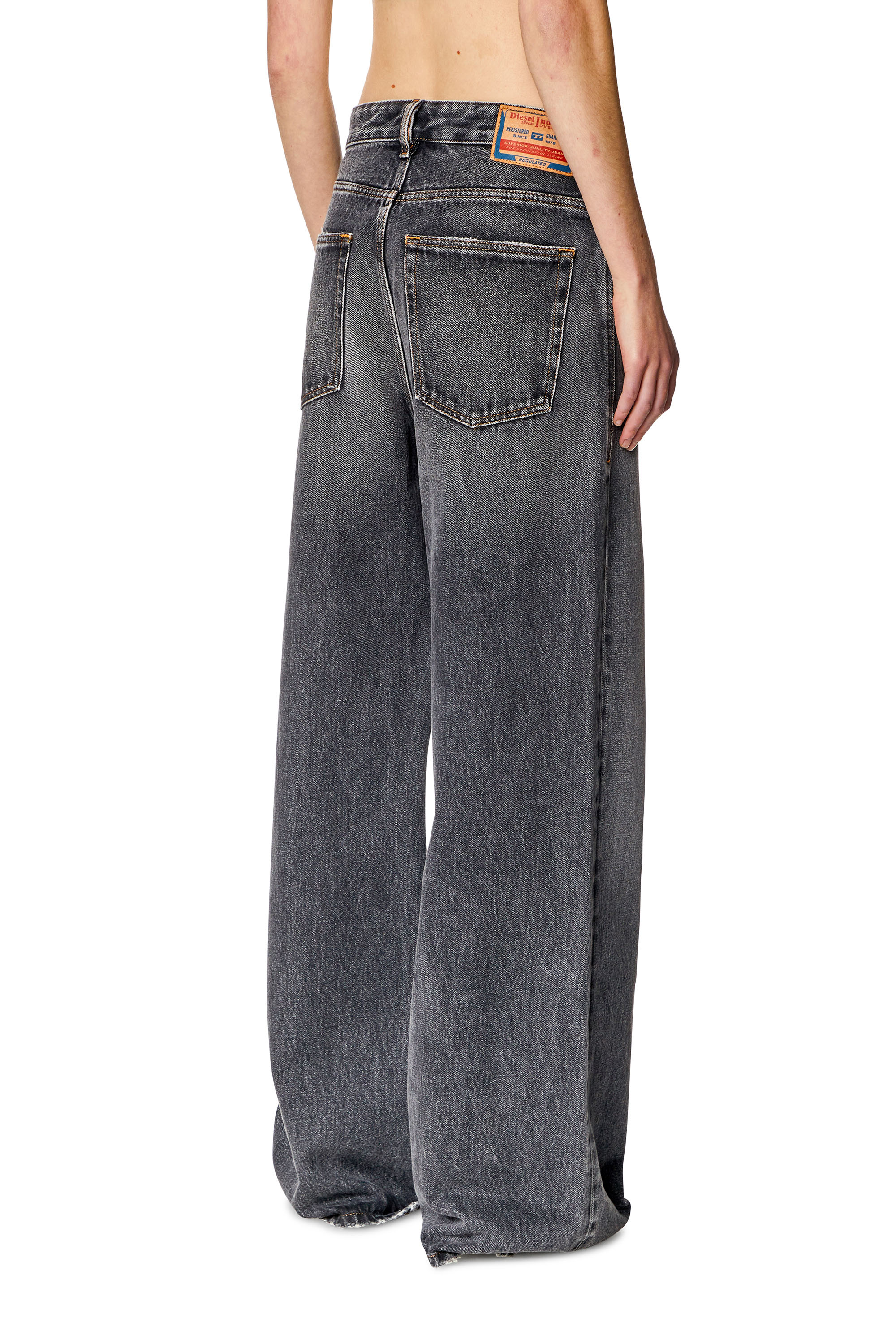 Diesel - Straight Jeans 1996 D-Sire 007F6, Black/Dark grey - Image 2