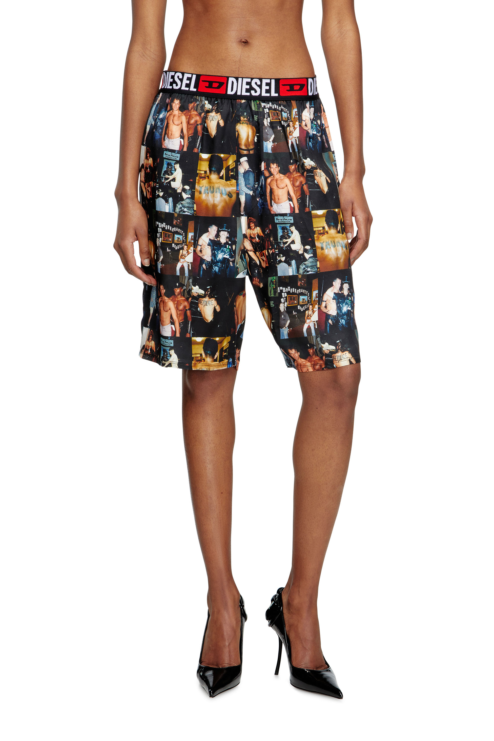 Diesel - PR-P-TOLL-SHOR-TOM25, Unisex's Shorts with graphic prints in Black - 5