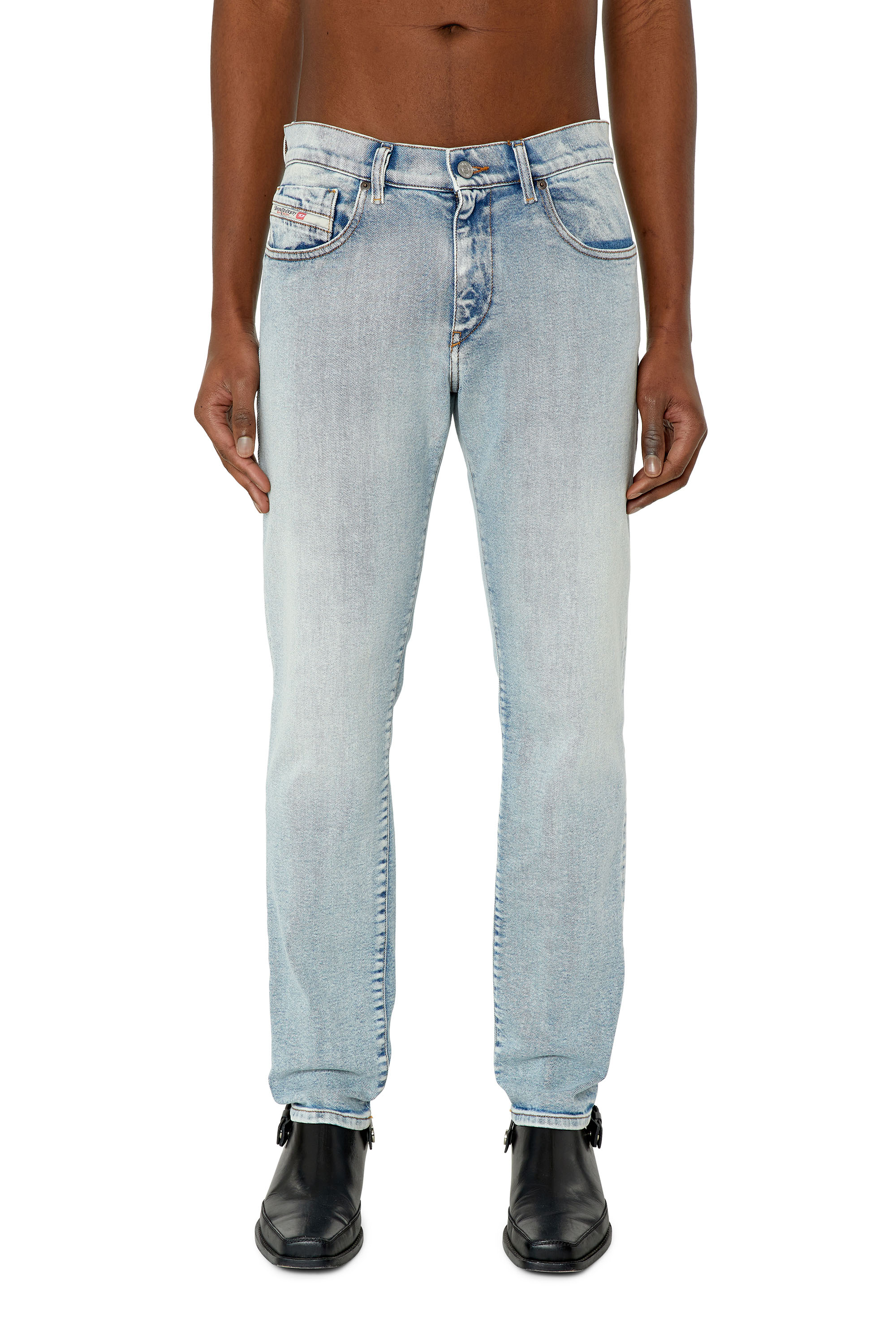 Diesel - Slim Jeans 2019 D-Strukt 9C08L, Light Blue - Image 2