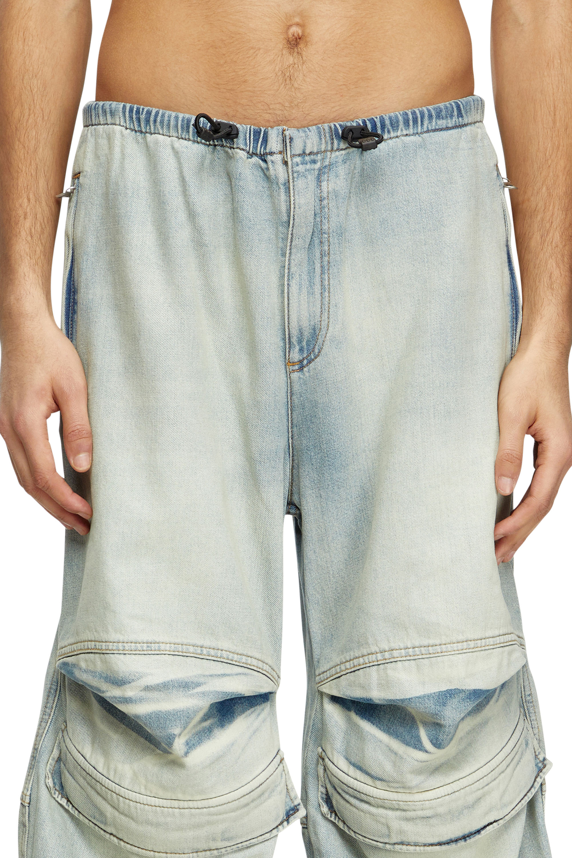 Diesel - D-DAYETZ-SHORT-S, Unisex's Shorts in light bicolour denim in Light Blue - 6