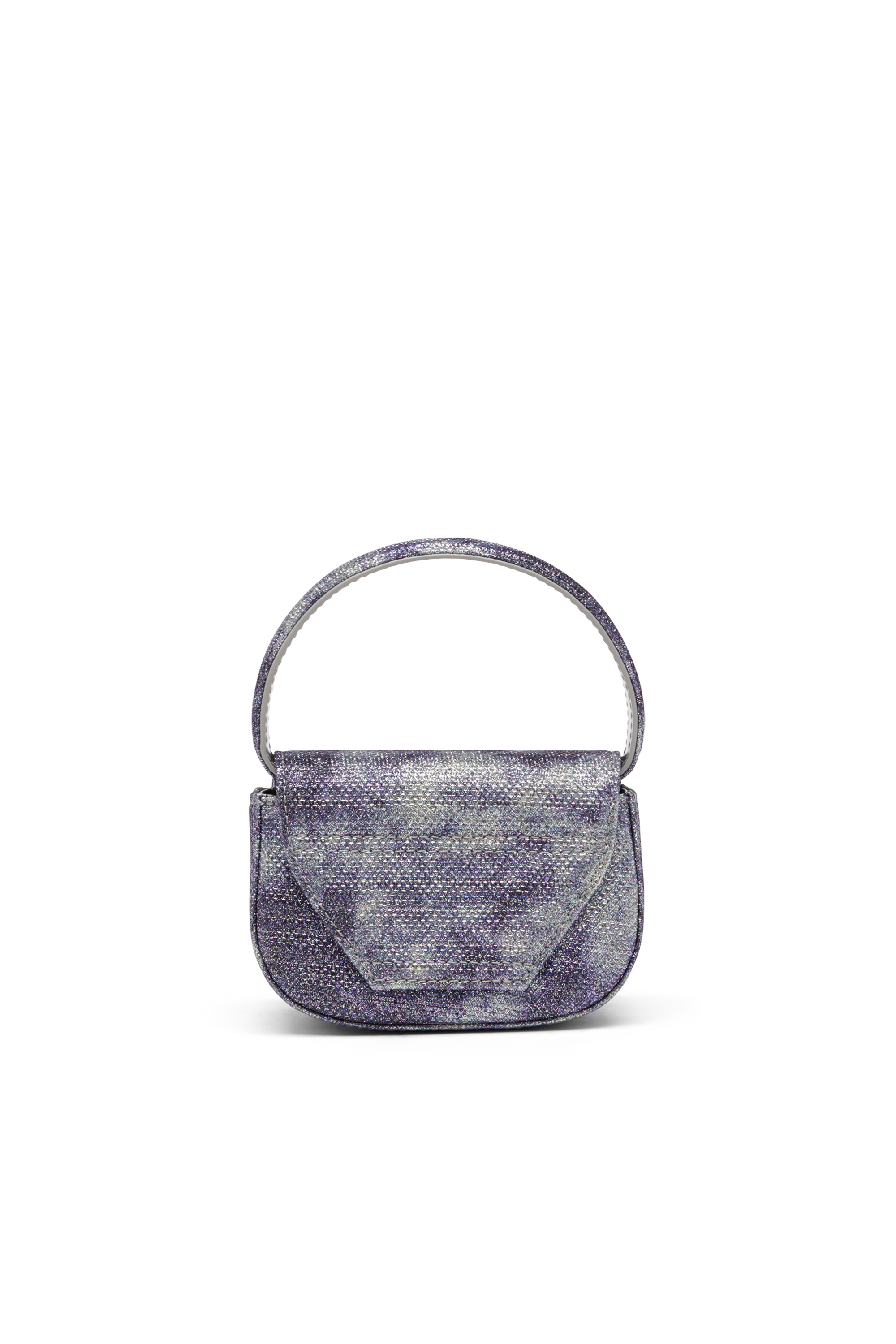 Diesel - 1DR XS, Woman's 1DR Xs-Iconic mini bag in shimmer fabric in Blue - 3