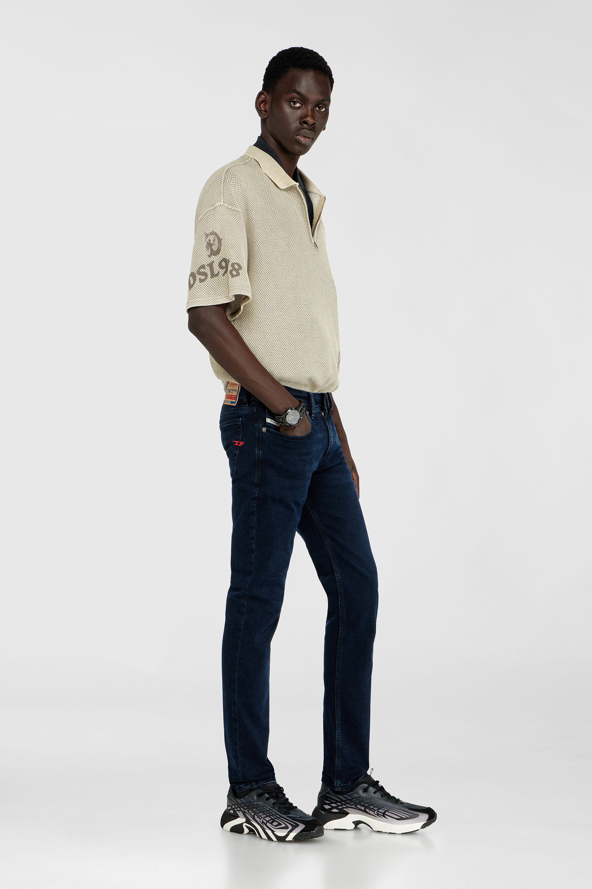 Diesel - Man's Skinny Jeans 1979 Sleenker 0KBBG, Dark Blue - 2