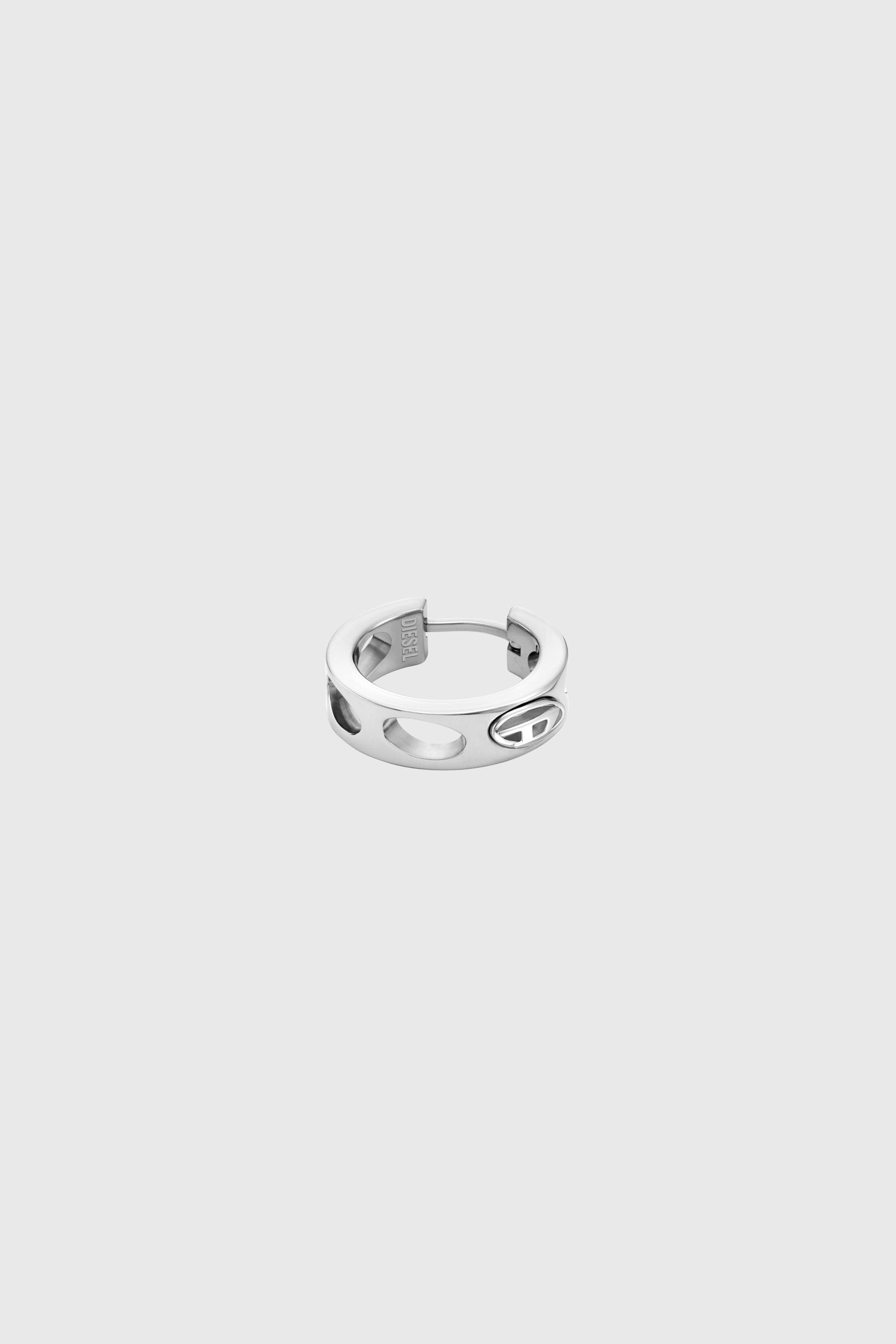 Diesel - DX166440 JEWELLERY, Unisex's Stainless Steel Hoop Earring in Silver - 3